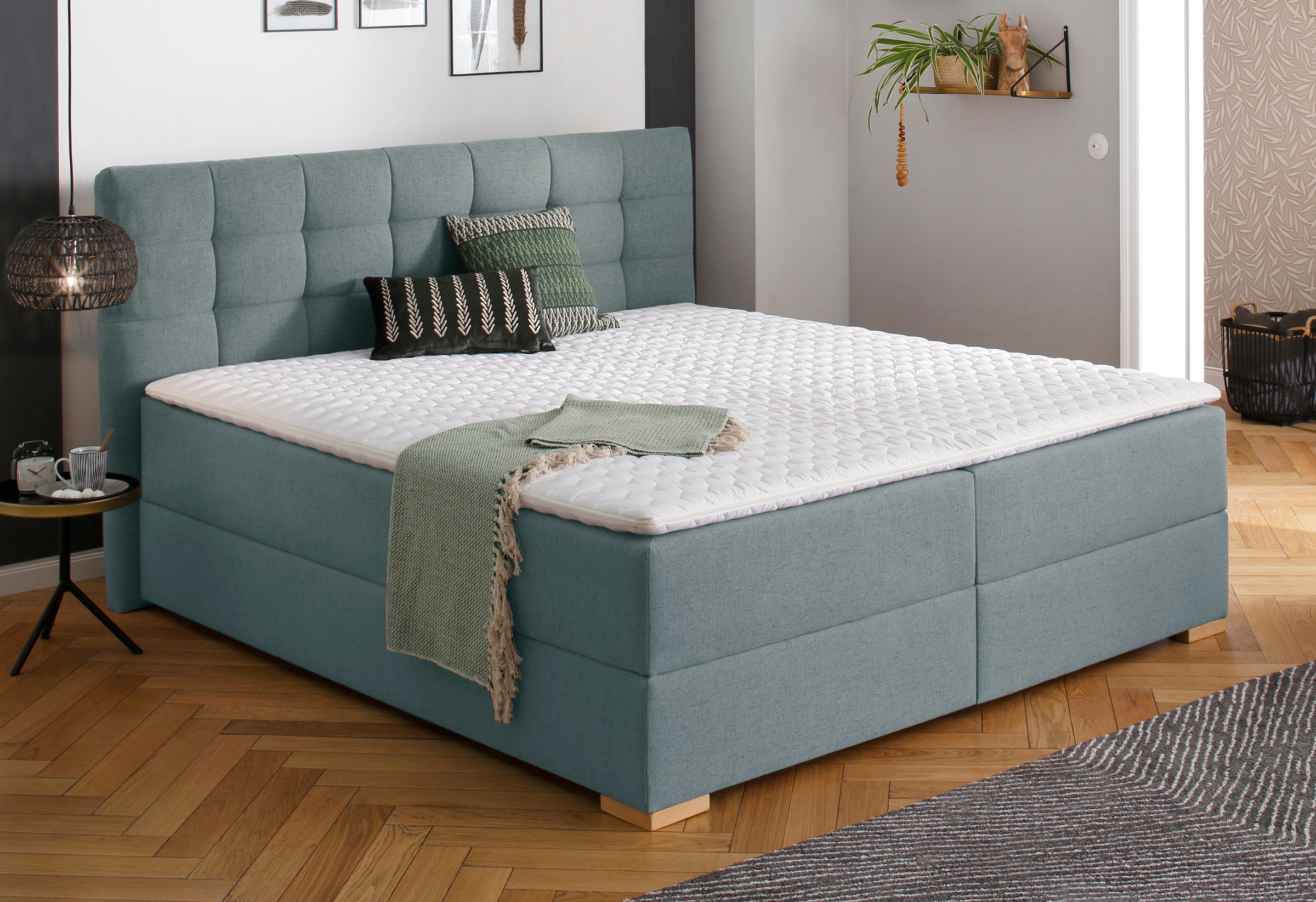 Home affaire Boxbett »Olivet«, in 4 Farben, 4 Breiten, 2 Matratzenarten, auch in Überlänge 220 cm