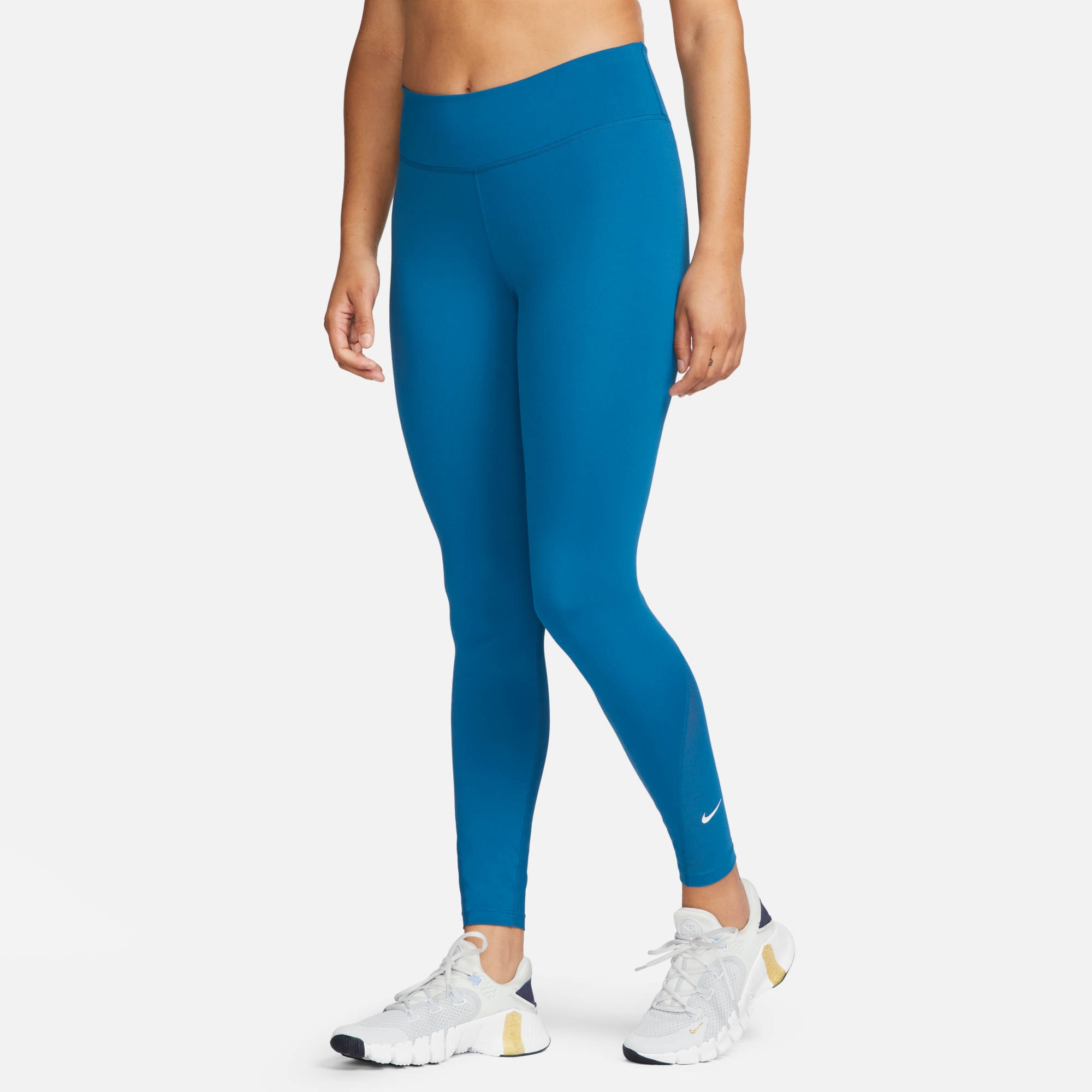 Nike Trainingstights »ONE WOMEN'S MID-RISE / MESH-PANELED LEGGINGS«