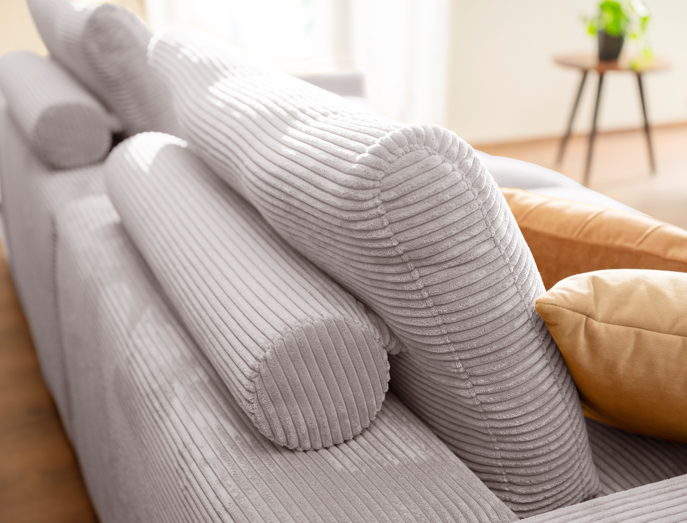 alina Big-Sofa »Sandy«, 266 cm breit und 123 cm tief, in modernem Cordstoff