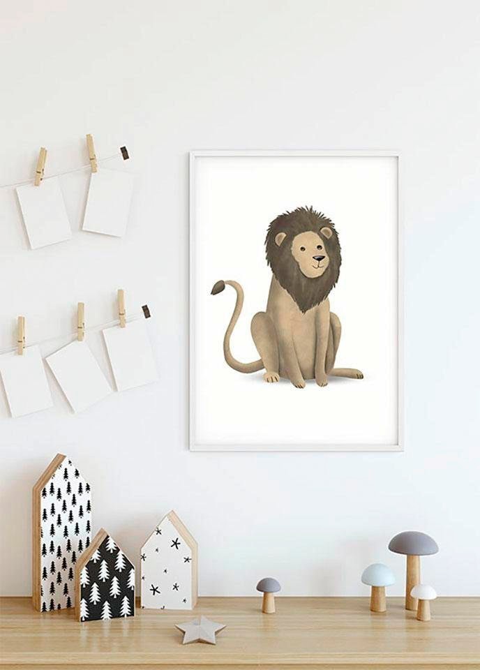 Komar Poster 3 online Lion«, Kinderzimmer, Wohnzimmer XXL St.), | »Cute mit Tiere, kaufen (1 Garantie Animal Jahren Schlafzimmer