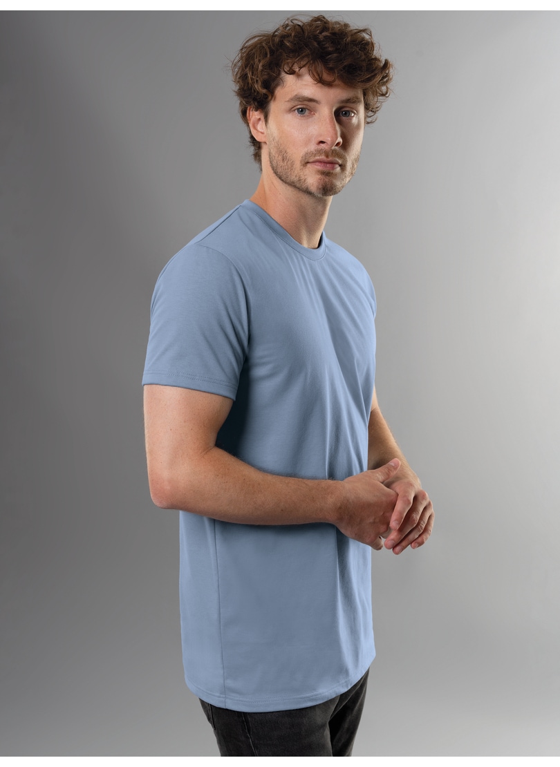 Trigema T-Shirt »TRIGEMA Slim Fit T-Shirt aus DELUXE Baumwolle«, (1 tlg.)