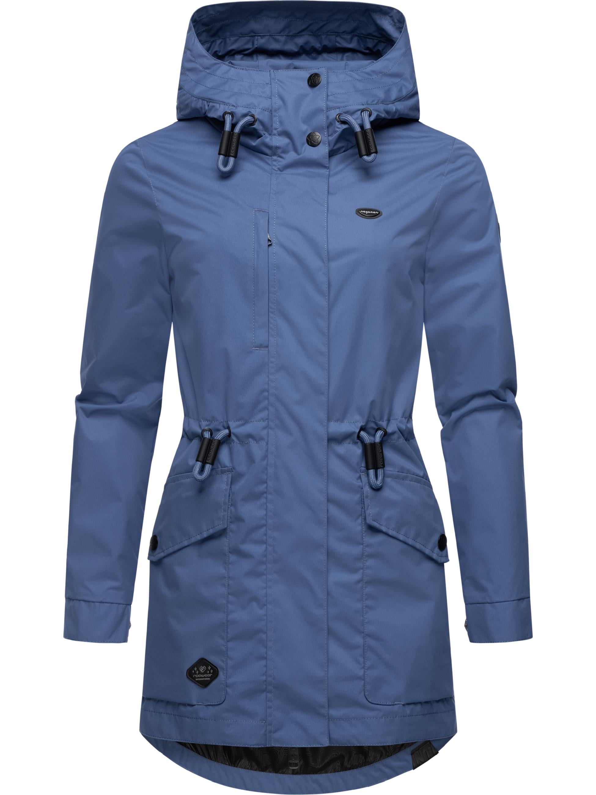 Parka »Outdoorjacke Alysa«, mit Kapuze, stylische Damen Übergangsjacke mit Taillenzugband