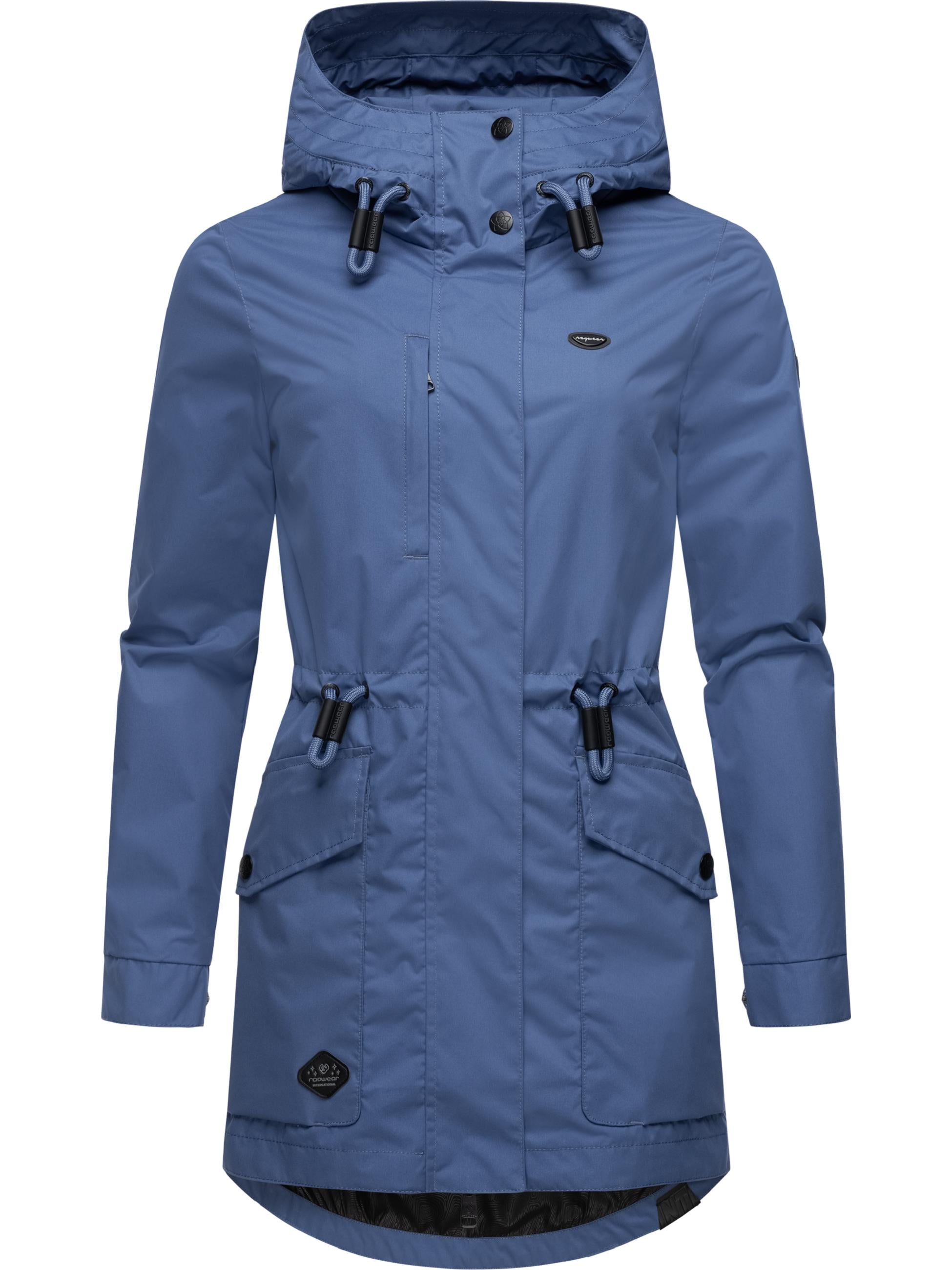 Ragwear, Damen, Parka »Outdoorjacke Alysa«, Indigo Blue, L, Indigo Blue, Sportliche Damen Übergangsjacke