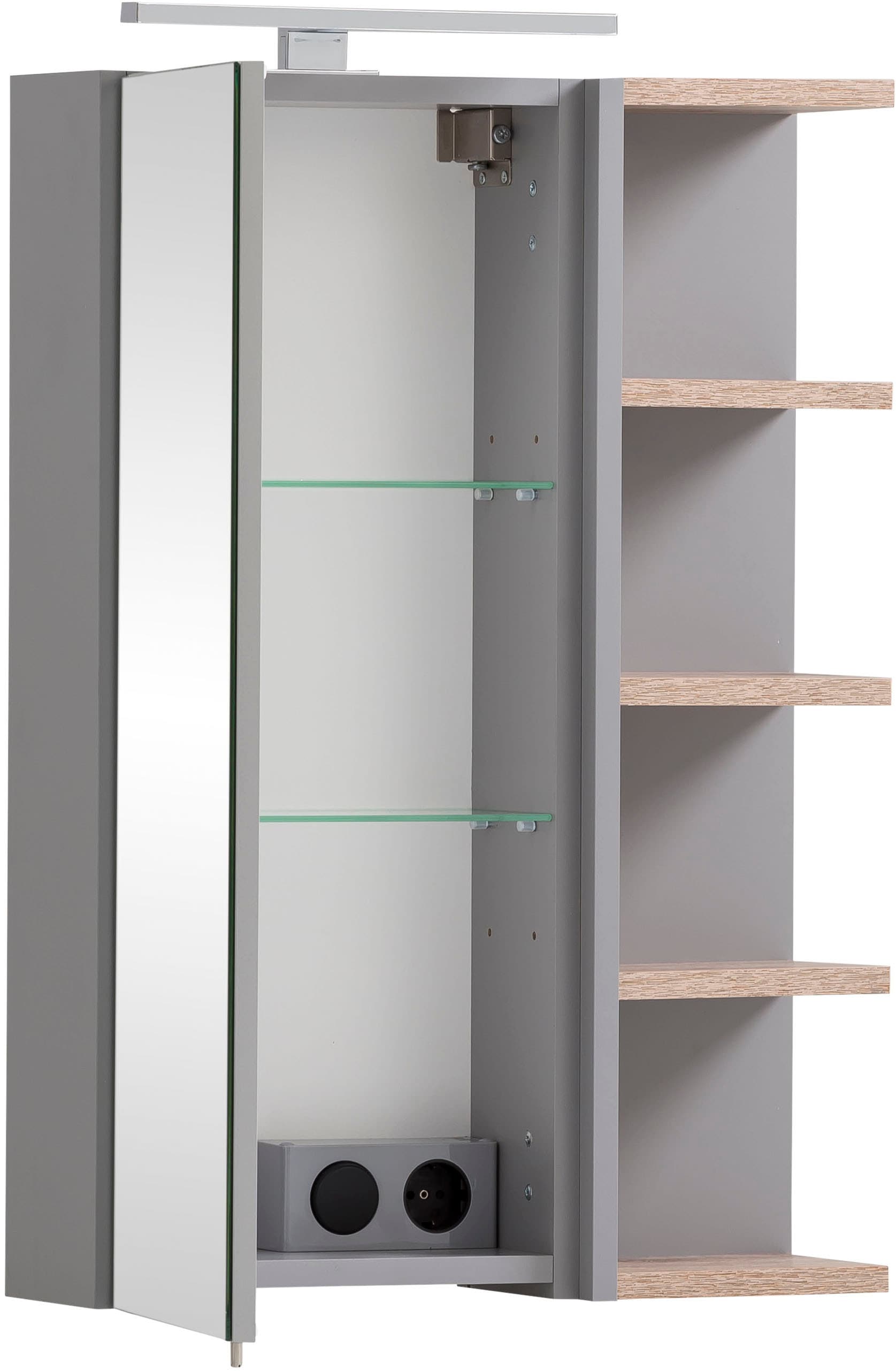 Schildmeyer Spiegelschrank »Balto«,  nit LED-Beleuchtung, Regal beidseitig montierbar