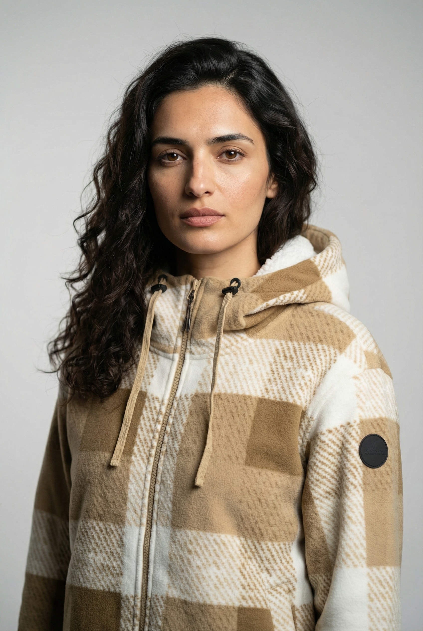 Icepeak Fleecejacke »ICEPEAK PAPAIKOU« mit Kapuze und Kordelzügen, lockere Passform, mit regulierbarem Saum