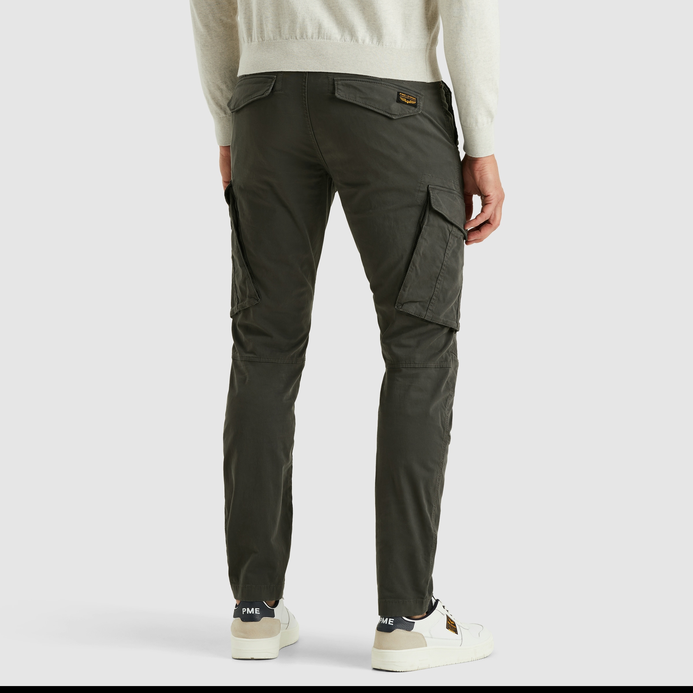 PME LEGEND Cargohose »Nordrop Stretch Twill«  mit Logo Stickerei