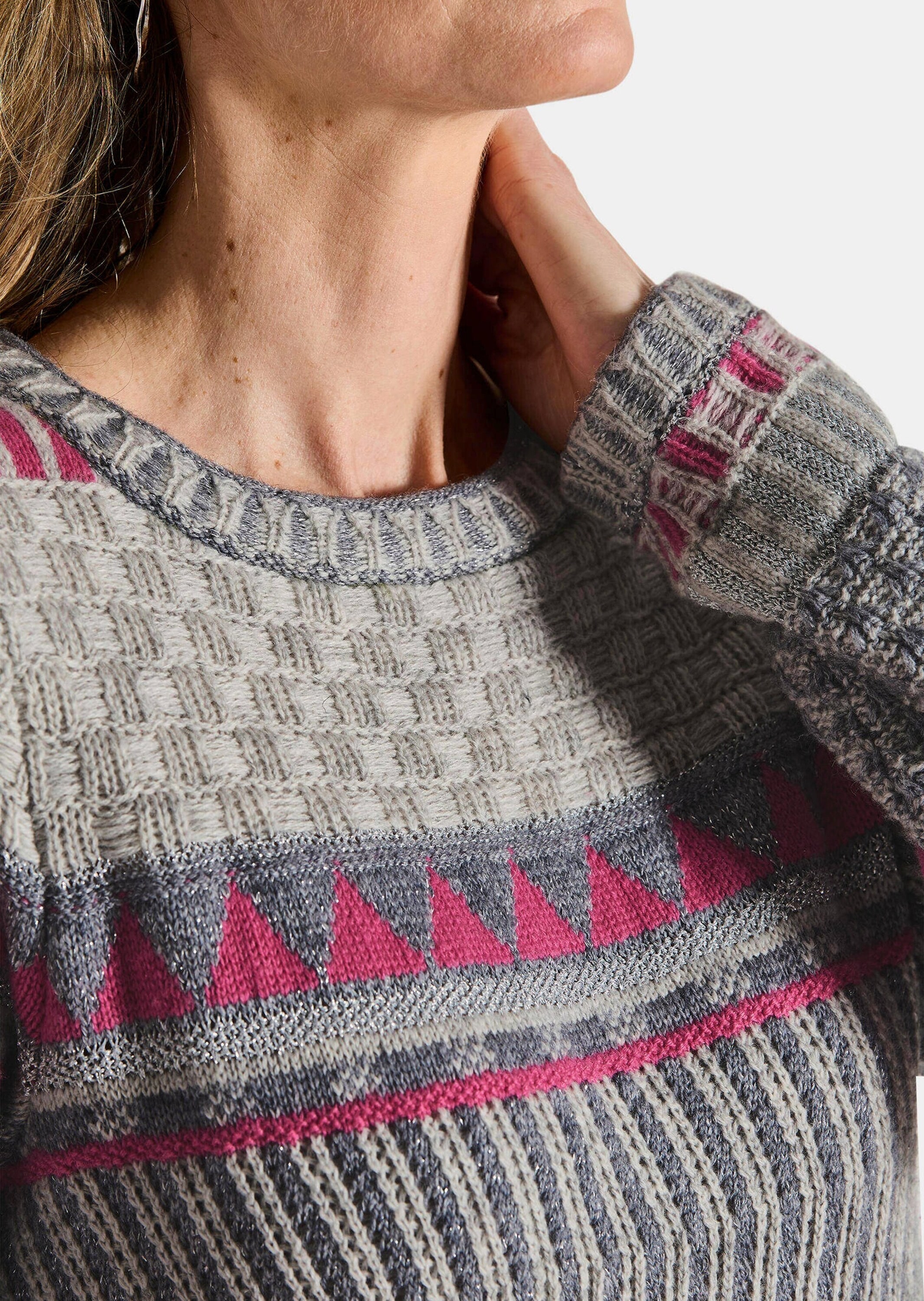 GOLDNER Strickpullover »Pullover im modischen Norwegermuster«