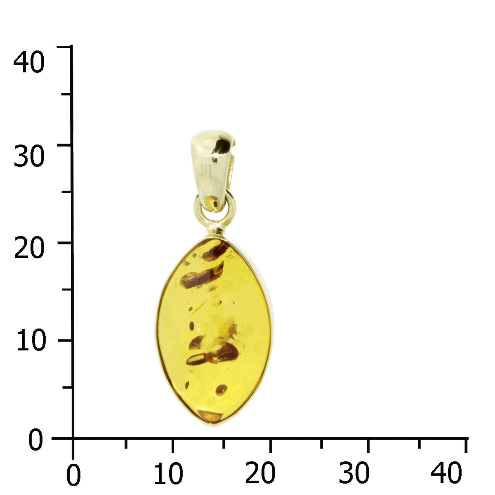 OSTSEE-SCHMUCK Kettenanhänger »- Macy - Gold 333/000 - Bernstein«