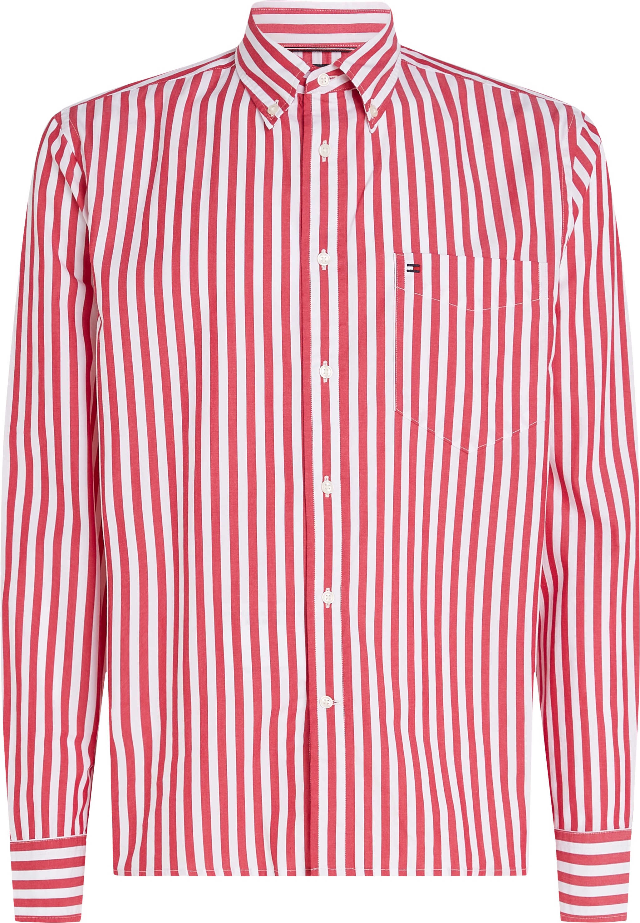 Tommy Hilfiger Langarmhemd »FLEX POPLIN BOLD STRIPE SHIRT«
