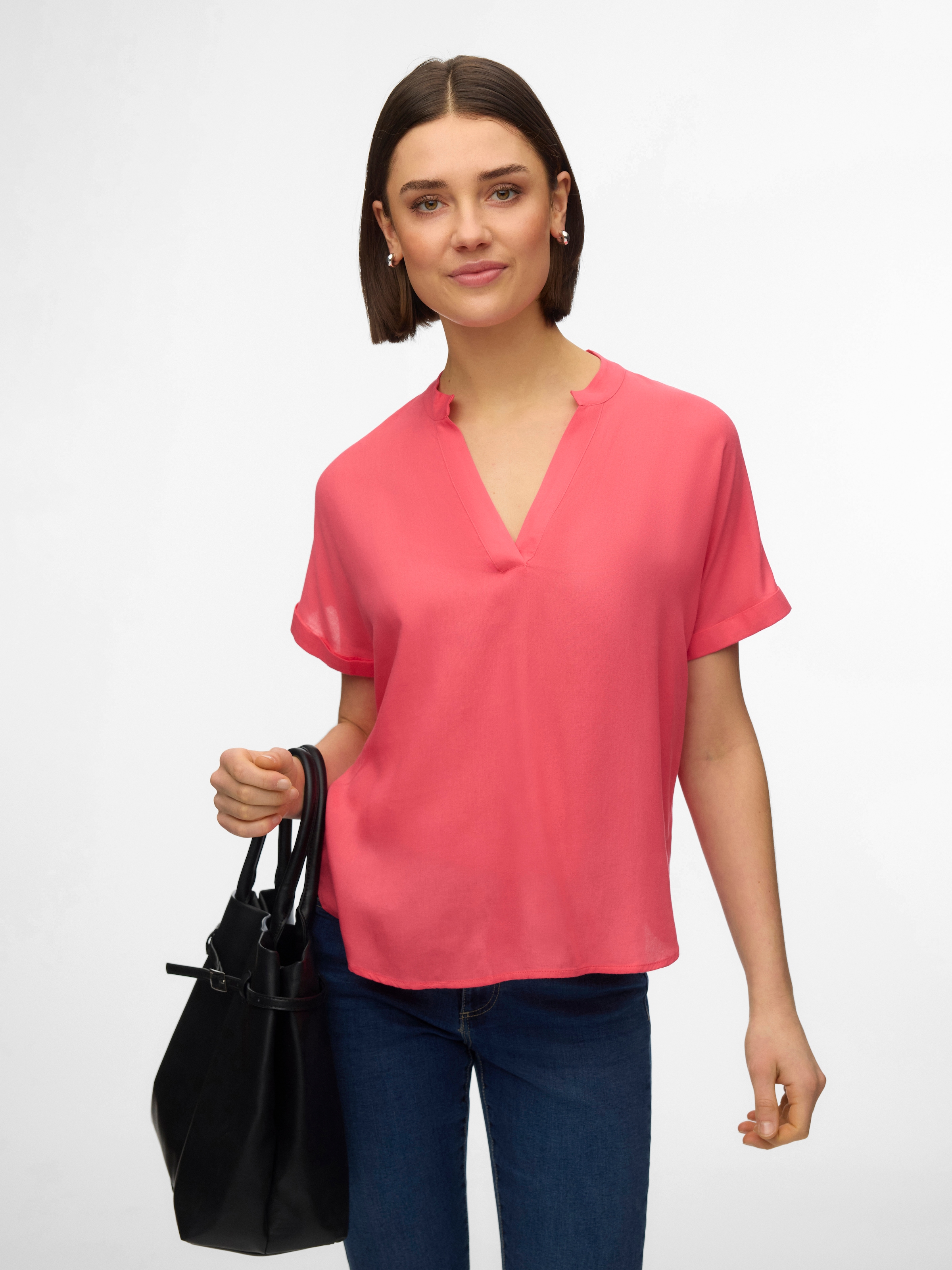 Vero Moda Shirtbluse »VMBEAUTY SS TOP GA NOOS« Viskose, regular fit