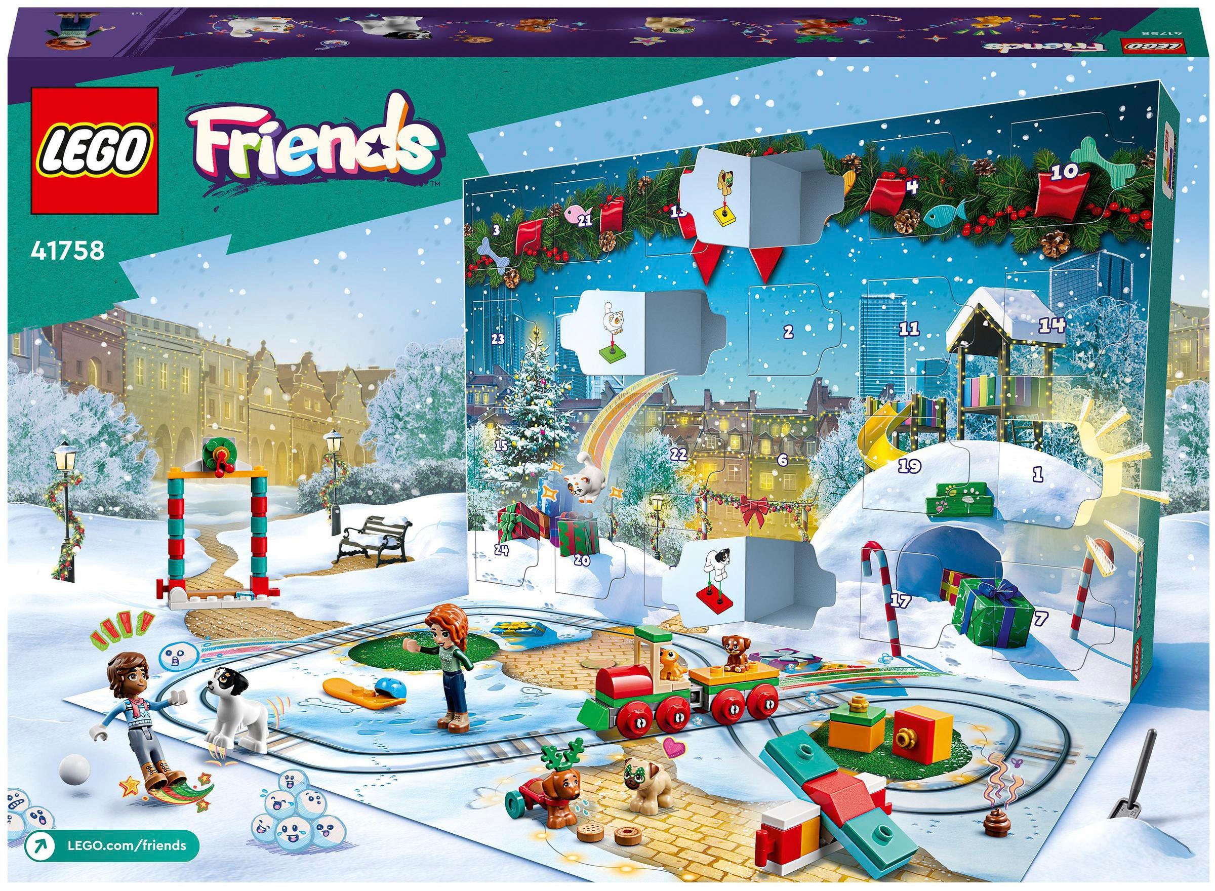 LEGO® Spielzeug-Adventskalender »Spielbausteine, LEGO Friends 2023 (41758), LEGO® Friends«, ab 6 Jahren, Made in Europe