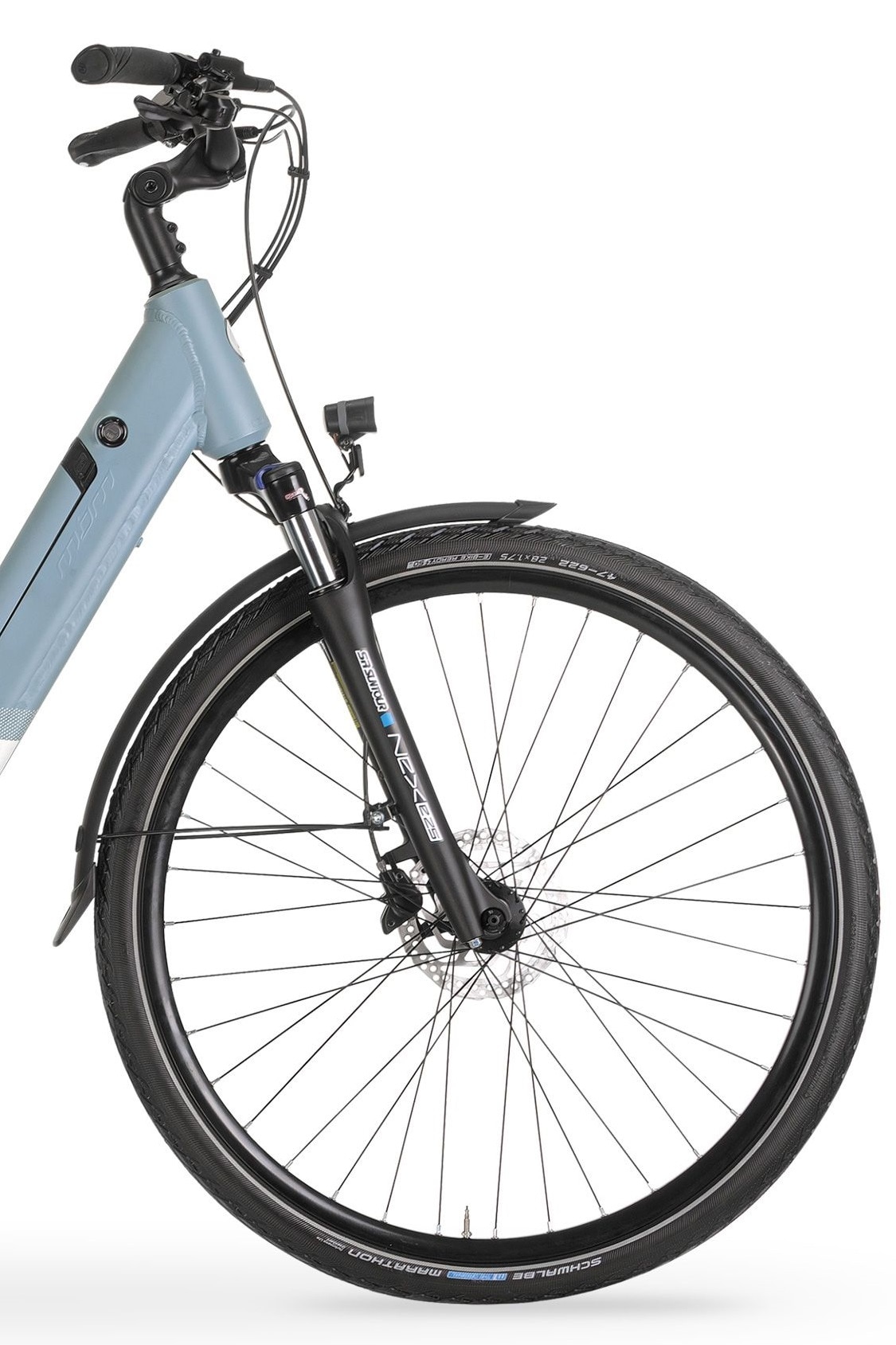 MBM E-Bike »Elektro-Citybike 28 Zoll RAMBLA SPORT Lady, blau«, Shimano