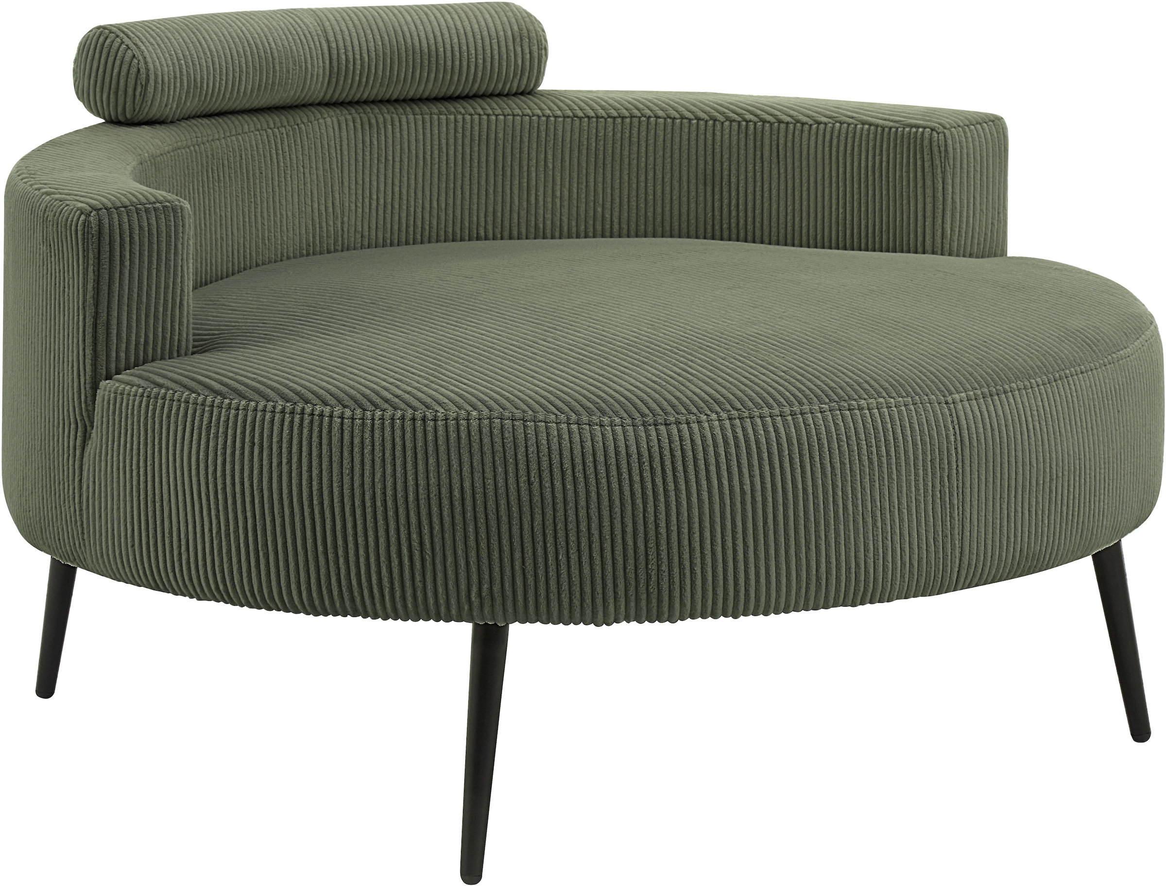 OTTO home Loveseat »Riko Sessel, B: 110 cm, Sitzhöhe: 44 cm« XXL- Sessel, mit Stauraumhocker, Rückenstütze & 4 Zierkissen