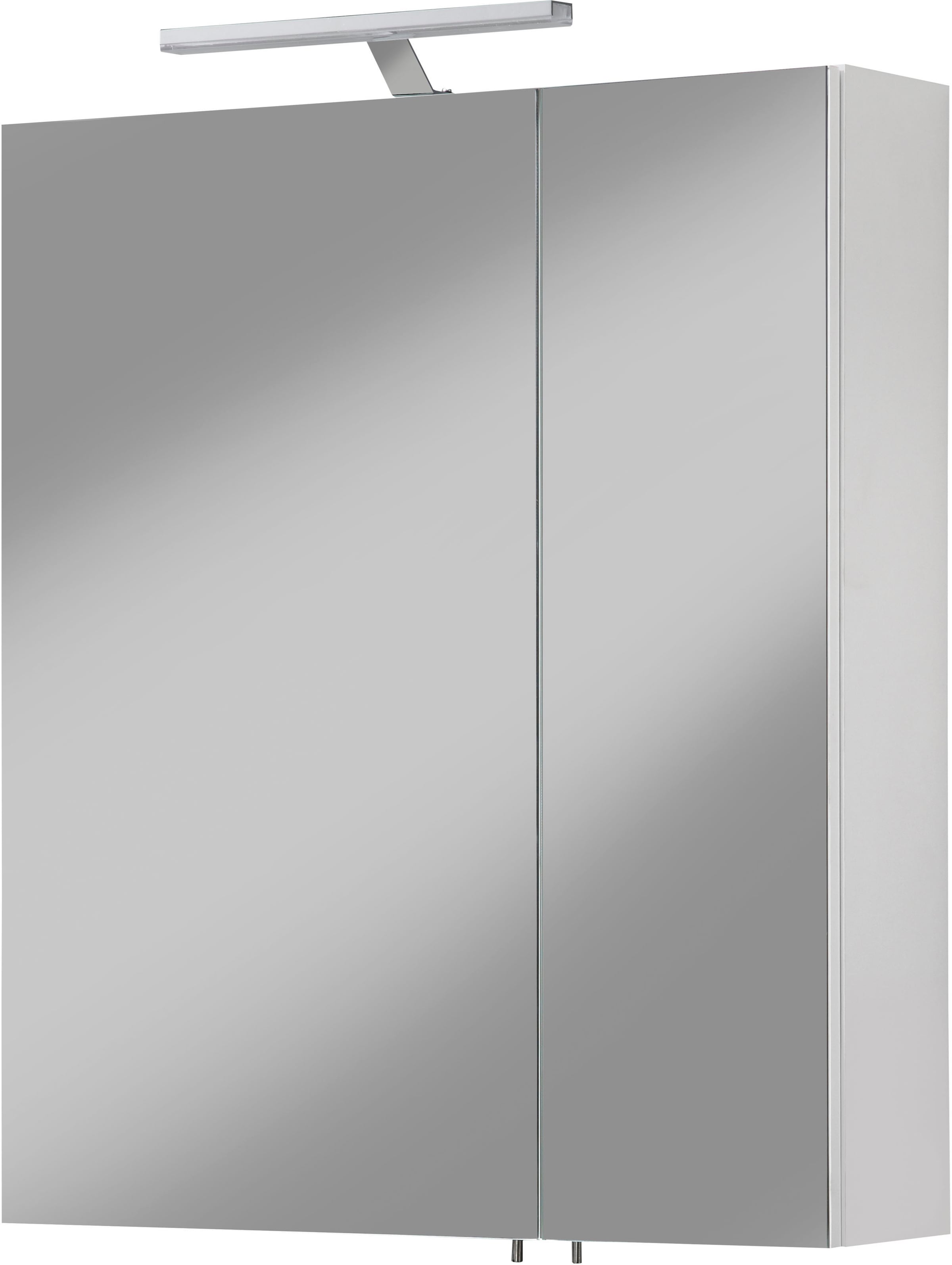 Spiegelschrank »Torino«, Breite 60 cm, 2-türig, LED-Beleuchtung, Schalter-/Steckdosenbox