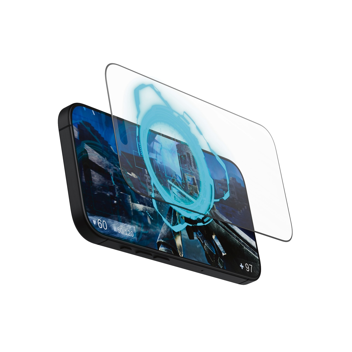 PanzerGlass Displayschutzglas »Gaming Screen Protection« für Apple iPhone 16 Pro Displayschutzfolie, Schutzfolie, Bildschirmschutz, kratz- & stoßfest