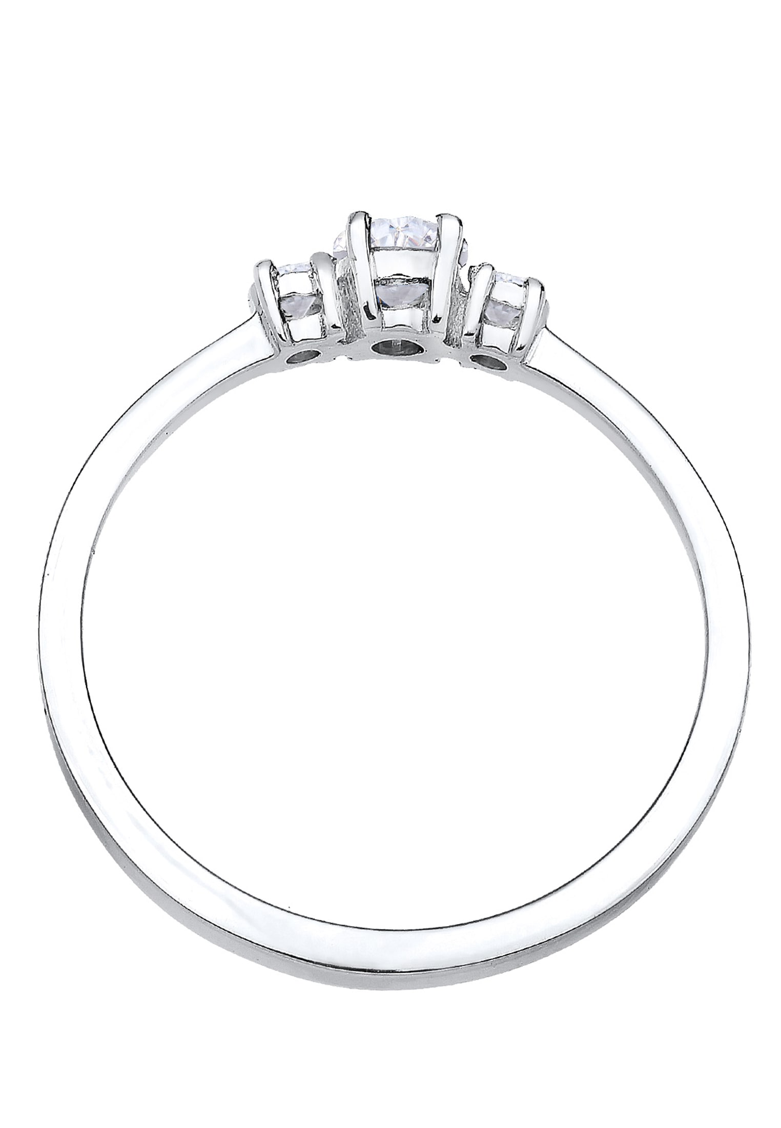 Elli Silberring »Ring Verlobungsring Zirkonia 925 Silber«