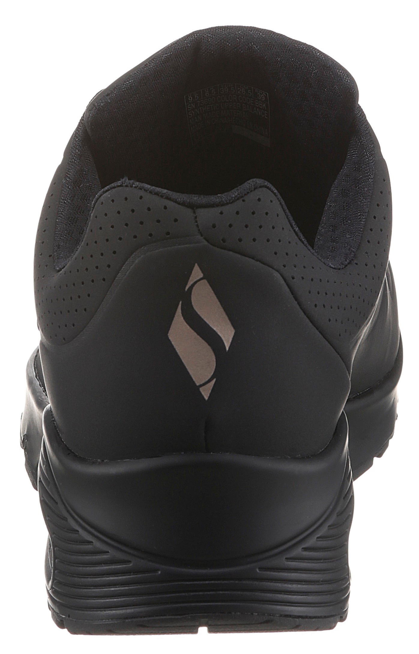 Skechers Wedgesneaker »Uno - Stand on Air«, mit feiner Perforation, Freizeitschuh, Halbschuh, Schnürschuh