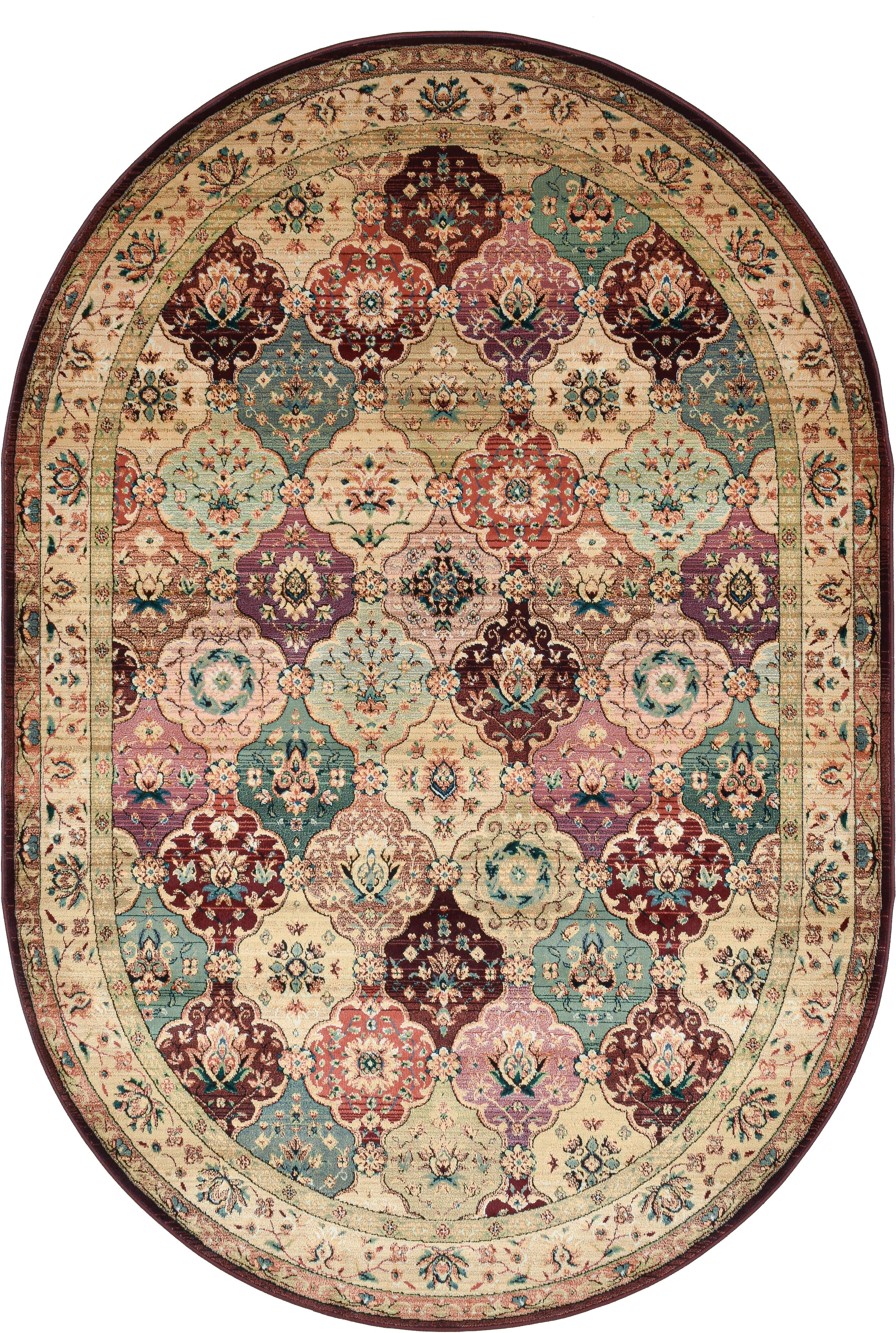 THEKO Teppich »Gabiro 208«, oval, 10 mm Höhe, Orient-Optik, ideal im Wohnzimmer & Schlafzimmer