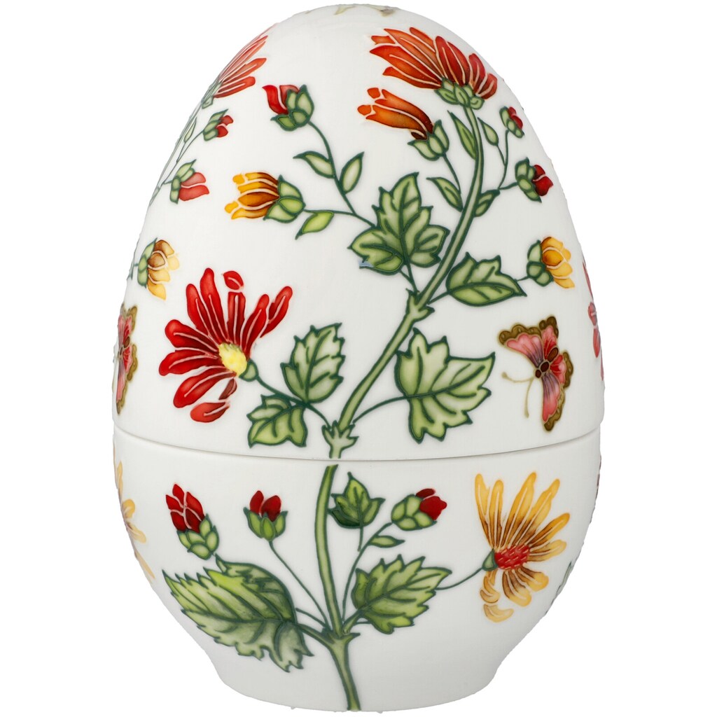 Goebel Osterei »Farbenfrohe Pflanzenwelt«, Ei-Dose aus Porzellan, Höhe ca. 18,5 cm