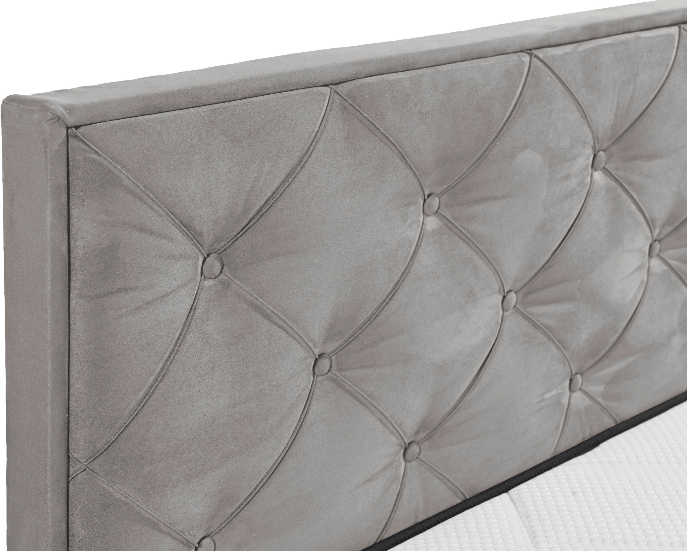 ED EXCITING DESIGN Boxbett »Monroe inkl. Bettkasten, erhältlich in den Breiten 160cm & 180cm«, Duo-Matratze - feste Seite mit Kokosmatte
