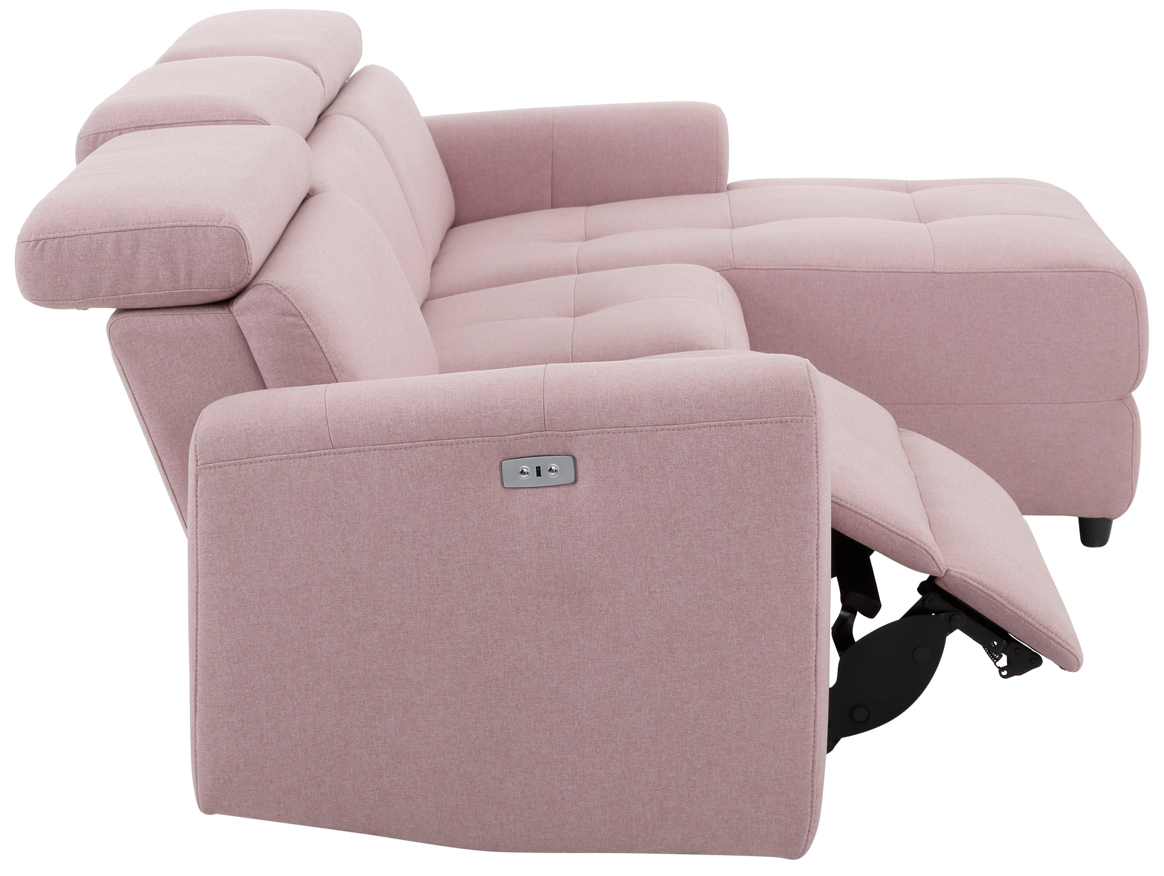 Home affaire Ecksofa »Sentrano, L-Form,«, 275 cm, man. o. elektr. Relaxfunktion und USB/Kopfverstellung