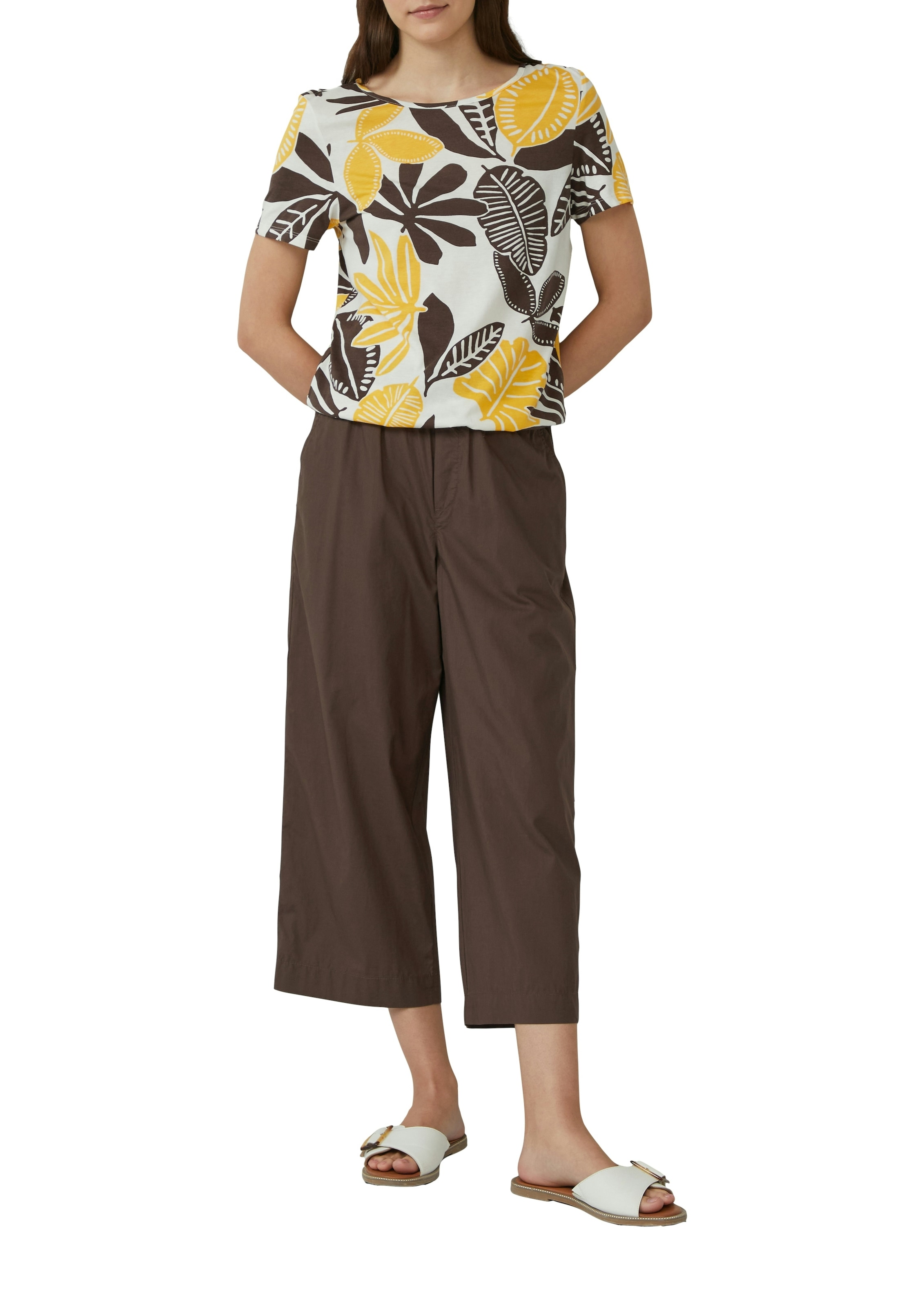 s.Oliver Print-Shirt im O-Shape mit Cut-out