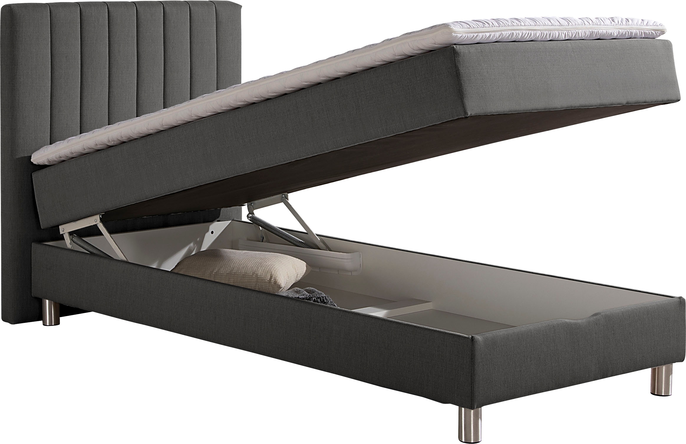 Maintal Boxbett mit Bettkasten und Kaltschaum-Topper