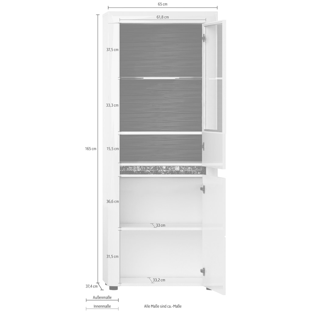 INOSIGN Vitrine »Mosaic«, Höhe 165 cm