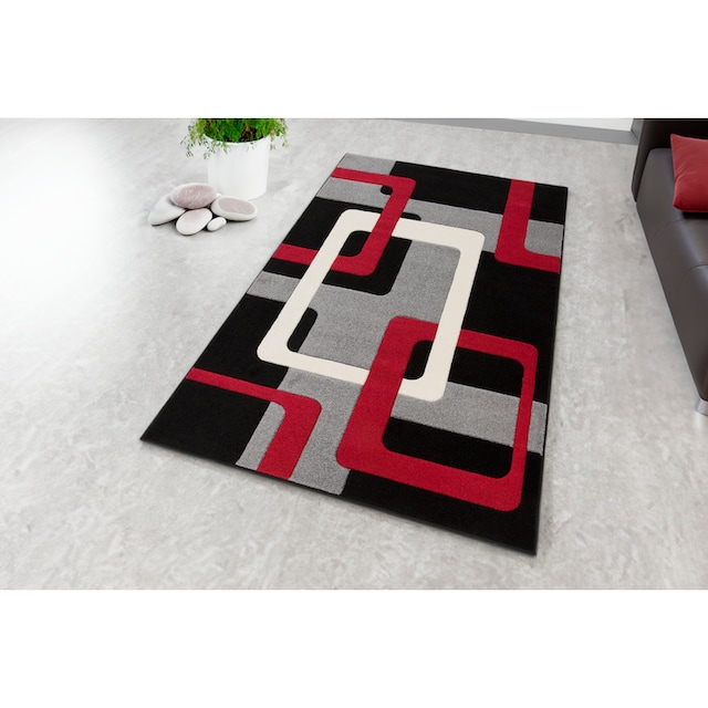 my home Teppich »Maxim«, rechteckig, Hoch-Tief-Effekt, Kurzflor, 3D-Design