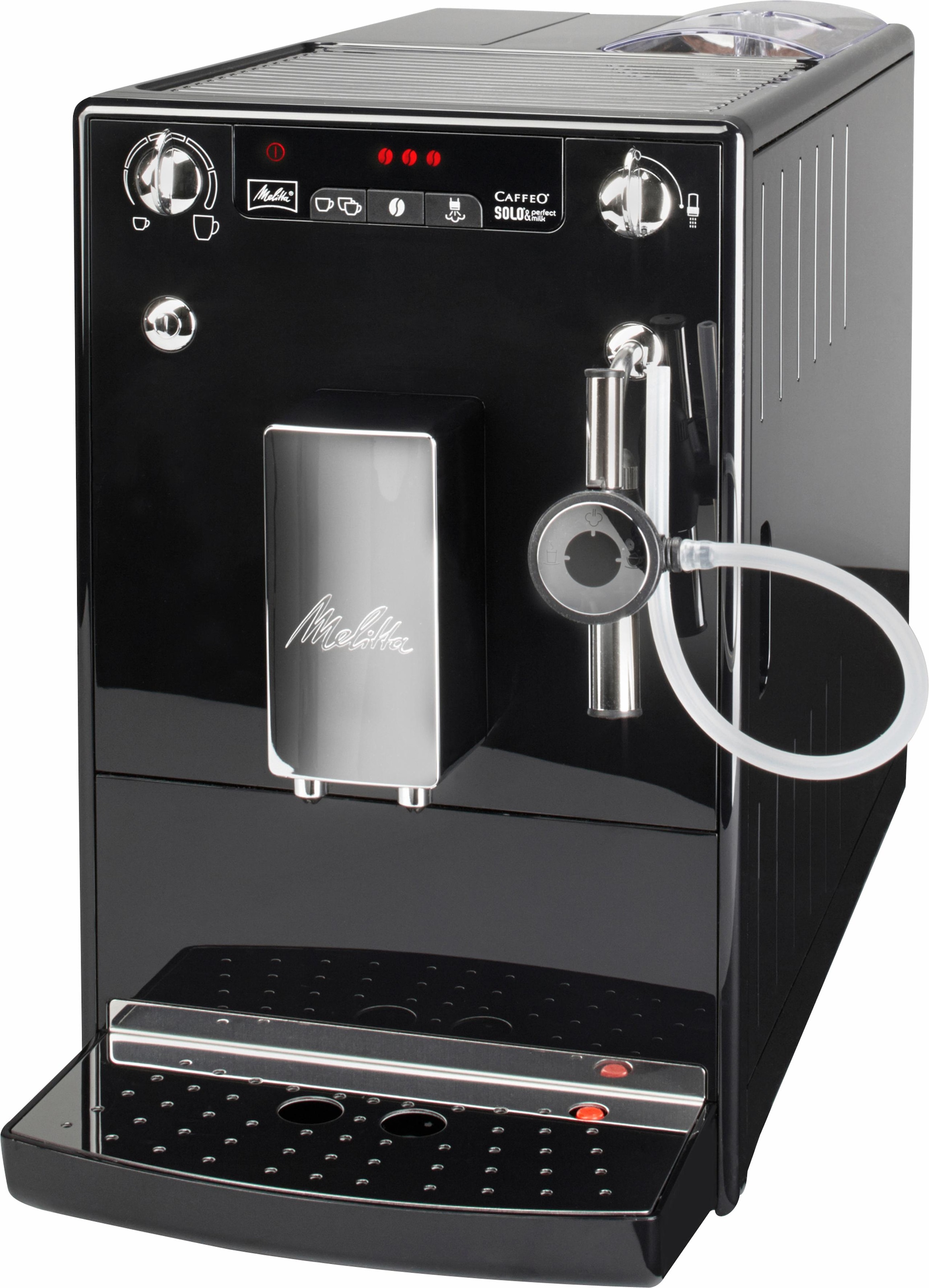 Melitta Kaffeevollautomat »Solo® & Perfect Milk E 957-101, schwarz«, Café  crème&Espresso per One Touch, Milchsch&heiße Milch per Drehregler mit 3  Jahren XXL Garantie | Kaffeevollautomaten