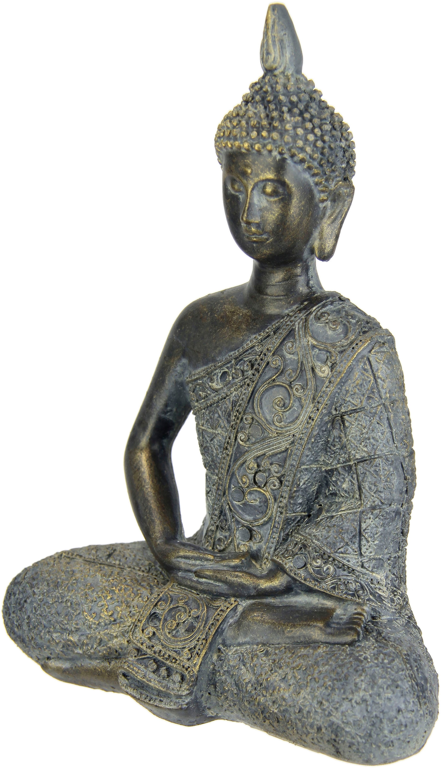 I.GE.A. Dekofigur »Buddha Figur sitzend meditierend Statue Figuren  Skulptur«, Garten-Figur Wohnaccessoire bequem bestellen