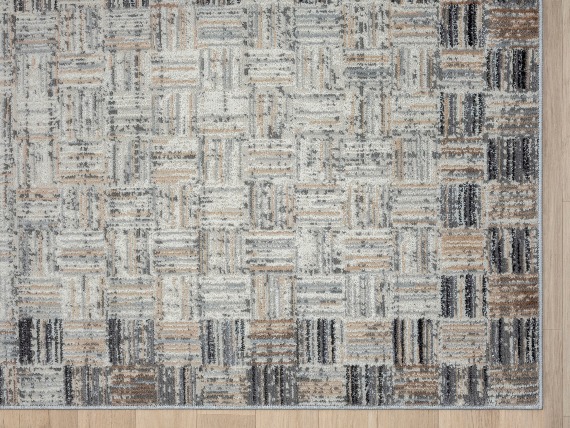 Myflair Möbel & Accessoires Teppich »My Mood Lagerräumung«, rechteckig, 8 mm Höhe, Kurzflor, Scandi-Design, mit Bordüre, besonders weich durch Microfaser