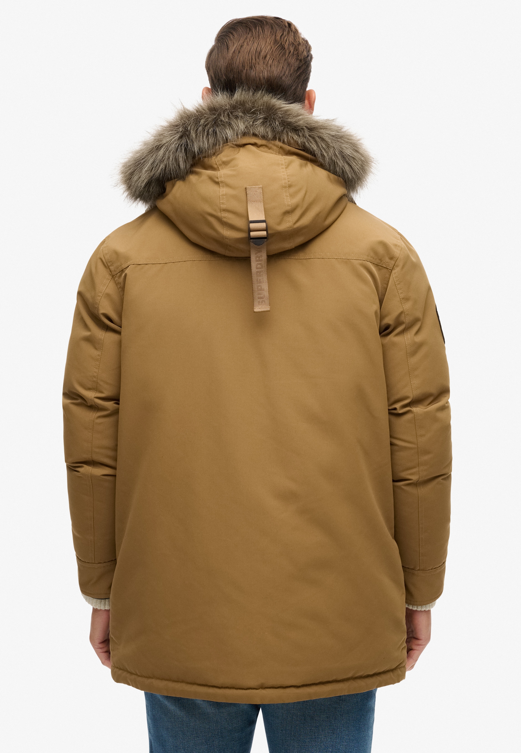 Superdry Parka »EVEREST FAUX FUR PARKA JACKET« mit Kapuze Kunstfaser, loose fit