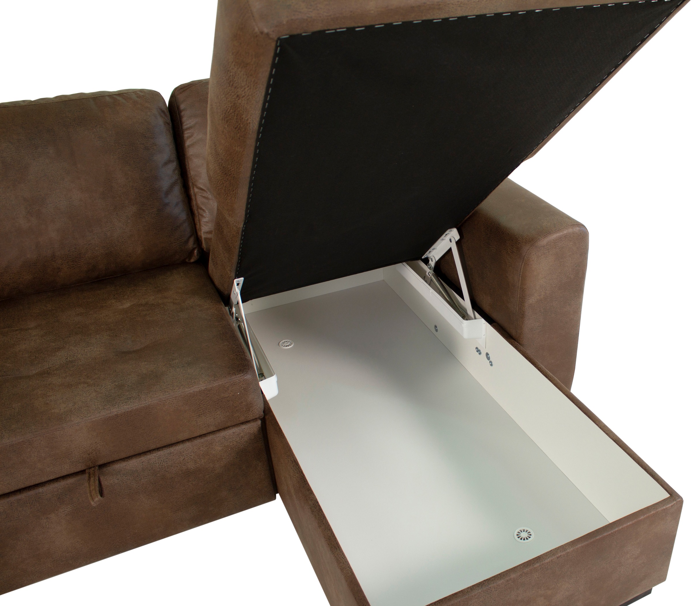 Trends by HG Ecksofa »Poll L-Form, B: 245 cm« mit Schlaffunktion & Bettkasten