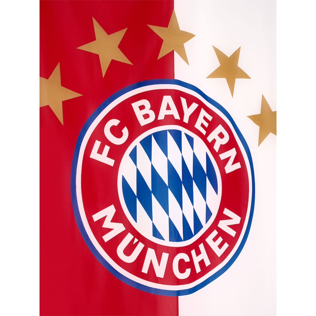 FC Bayern Fahne »FC Bayern München Bannerfahne mit 5 Sterne Logo, 120x300 cm«