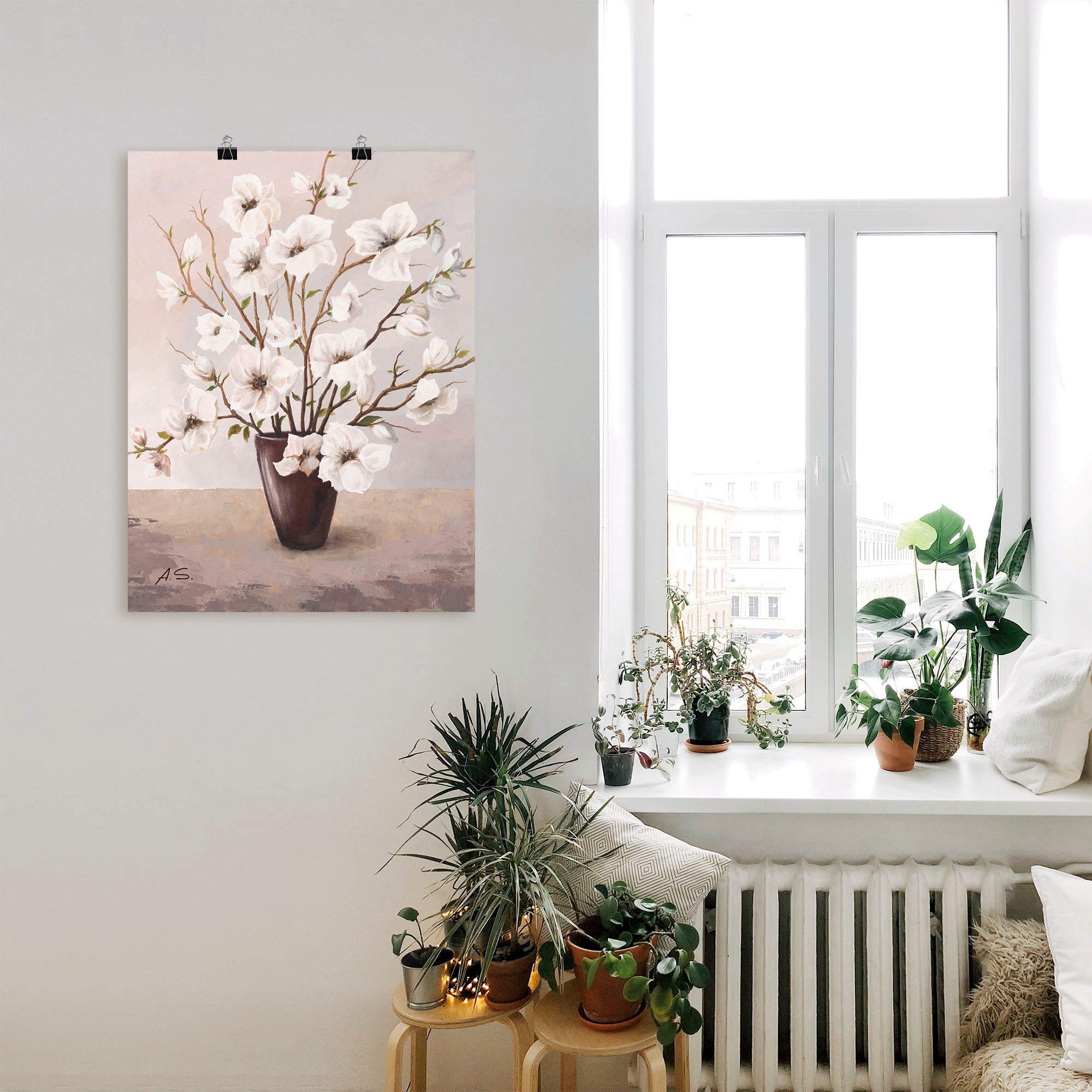 Artland Wandbild »Magnolien« Blumen 1 Stk. tlg. als Leinwandbild, Poster in verschied. Größen