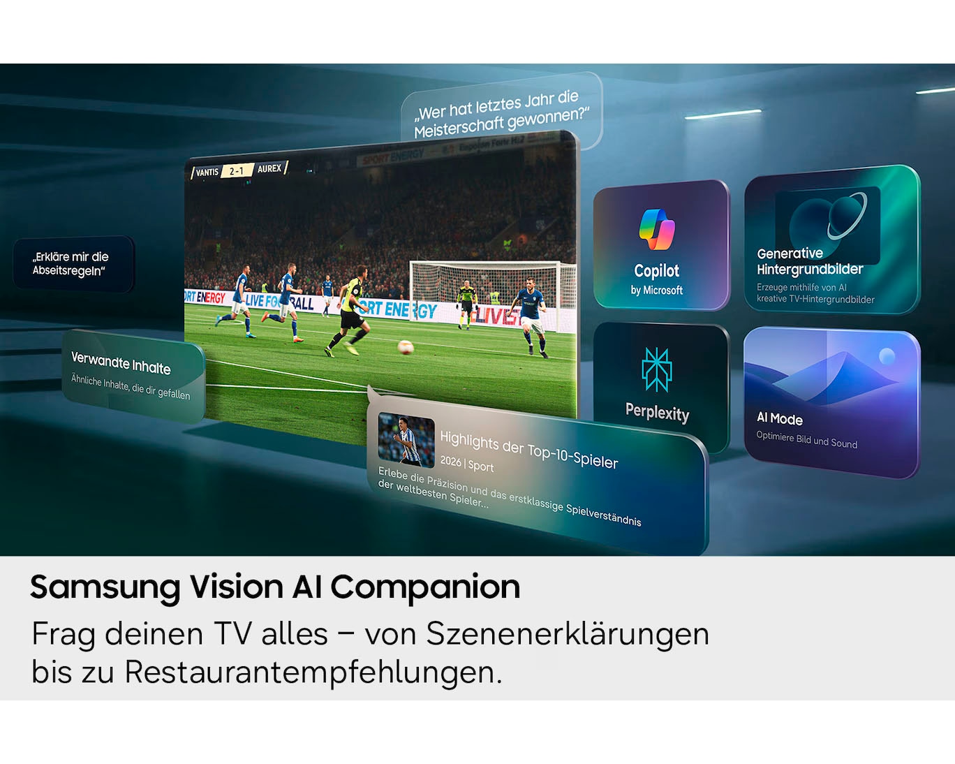 Samsung LED-Fernseher »GU55U8099HU« 138 cm/55 ″ Smart-TV