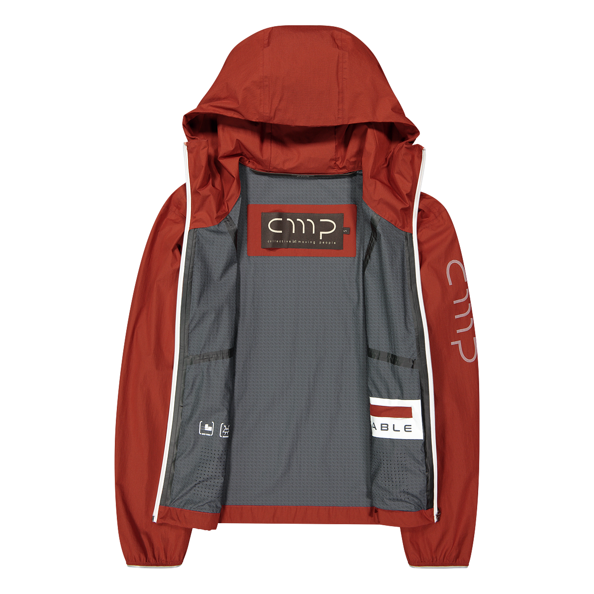 CMP Regenjacke Übergangsjacke für Outdoor- und Sportaktivitäten, sportlicher Stil