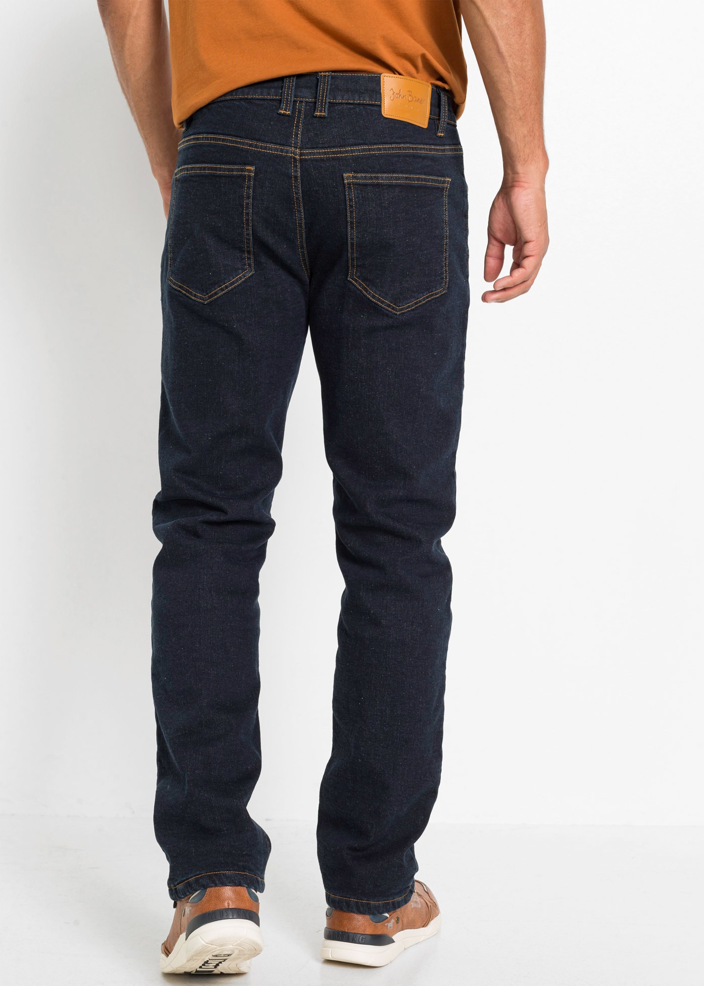 bonprix Gerade Jeans »Thermo Classic Fit Stretch-Jeans mit wärmendem Fleecefutter« klassische Passform, mit Stretch-Anteil, mit wärmendem Fleecefutter