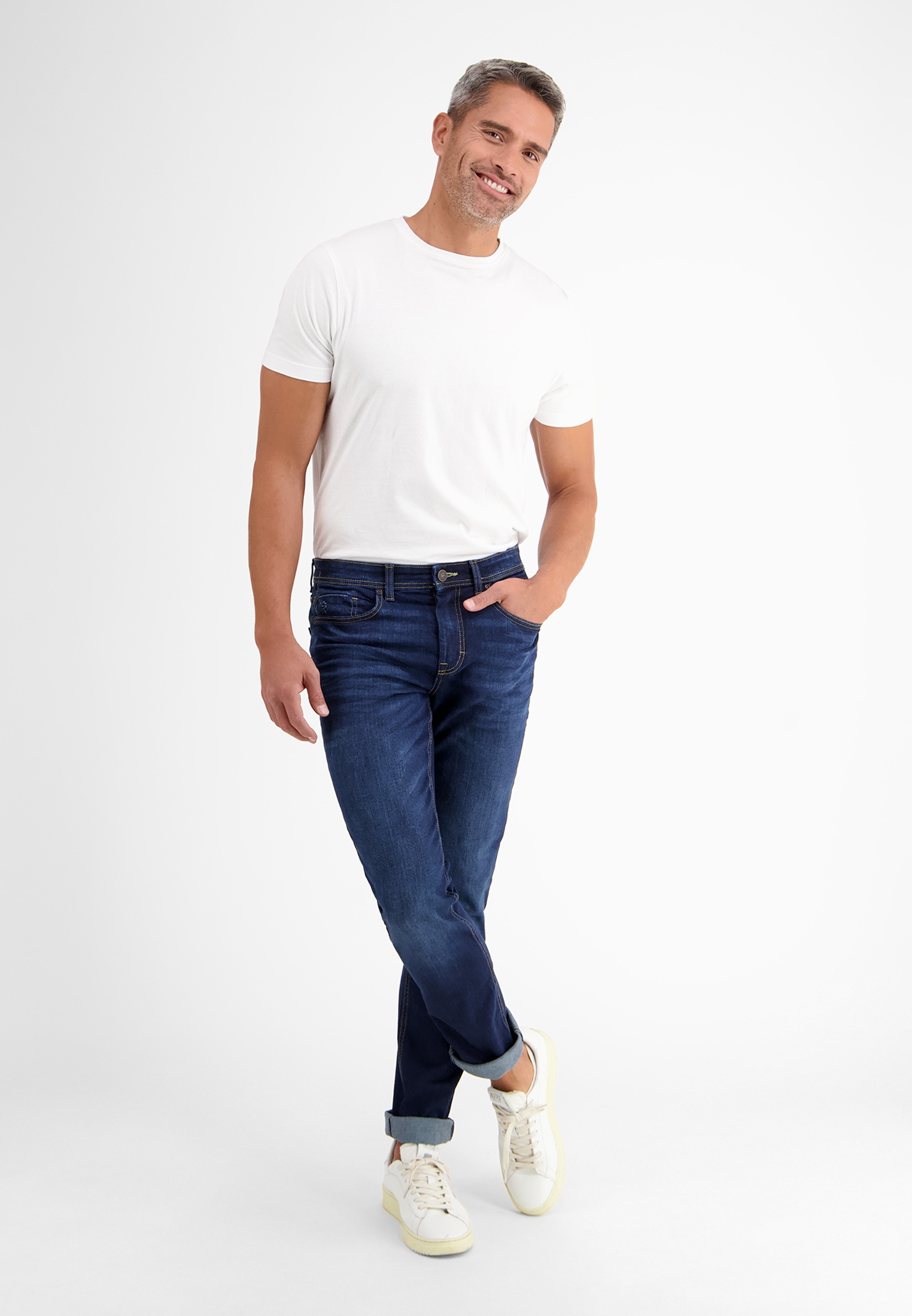 LERROS Relaxhose »LERROS BAXTER 5-Pocket-Denim im Used-Look, RELAXED FIT«