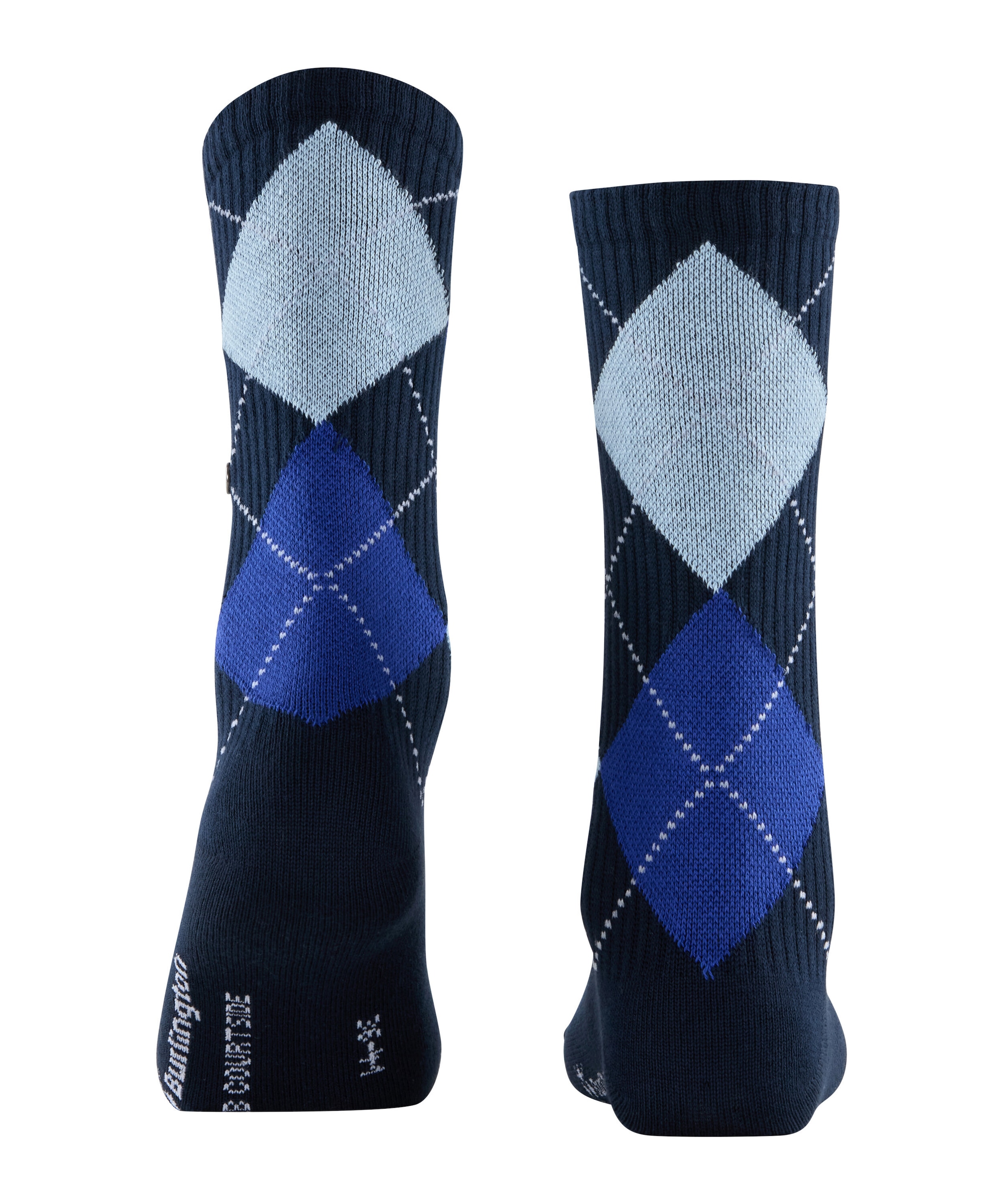 Burlington Socken »Rib Courtside« Einheitsgröße 40-46, Argyle-Muster, feine Rippenstruktur