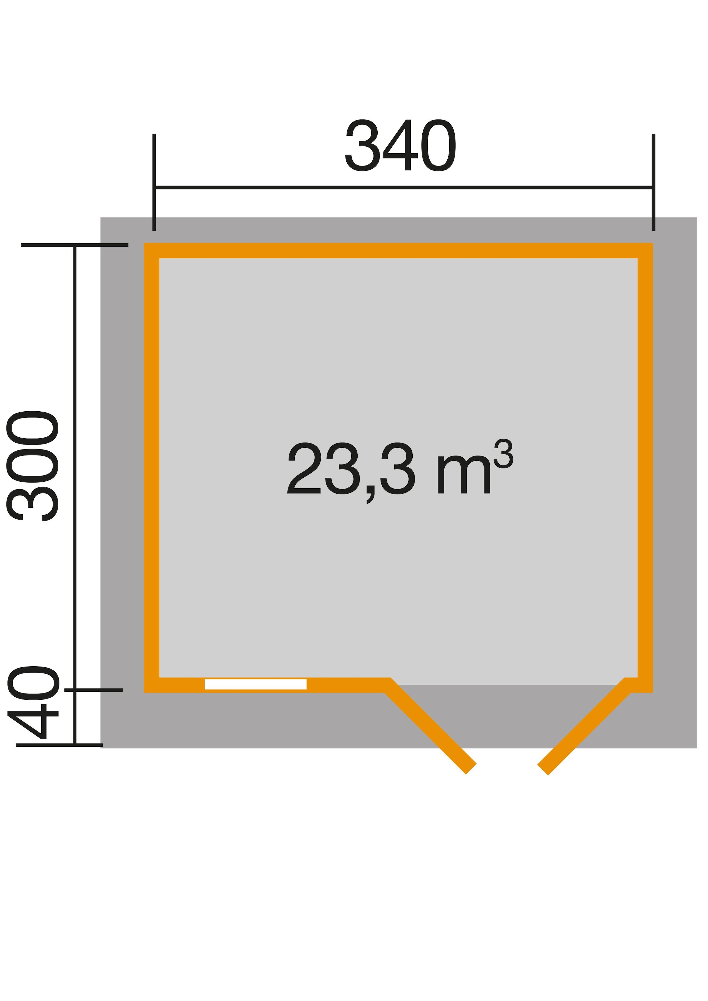 weka Gartenhaus »163 Gr.2, 28 mm«