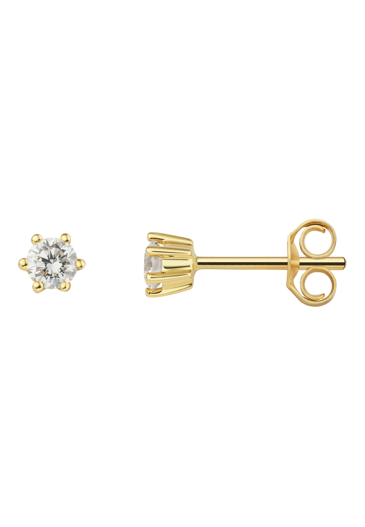 ONE ELEMENT Paar Ohrstecker »0.25 ct Diamant Brillant Ohrringe  Ohrstecker aus 585 Gelbgold«