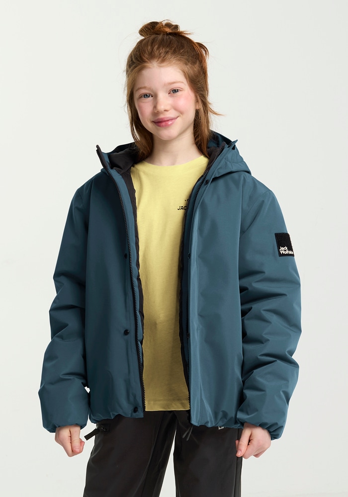 Jack Wolfskin Outdoorjacke »TEEN INS JACKET K« mit Kapuze