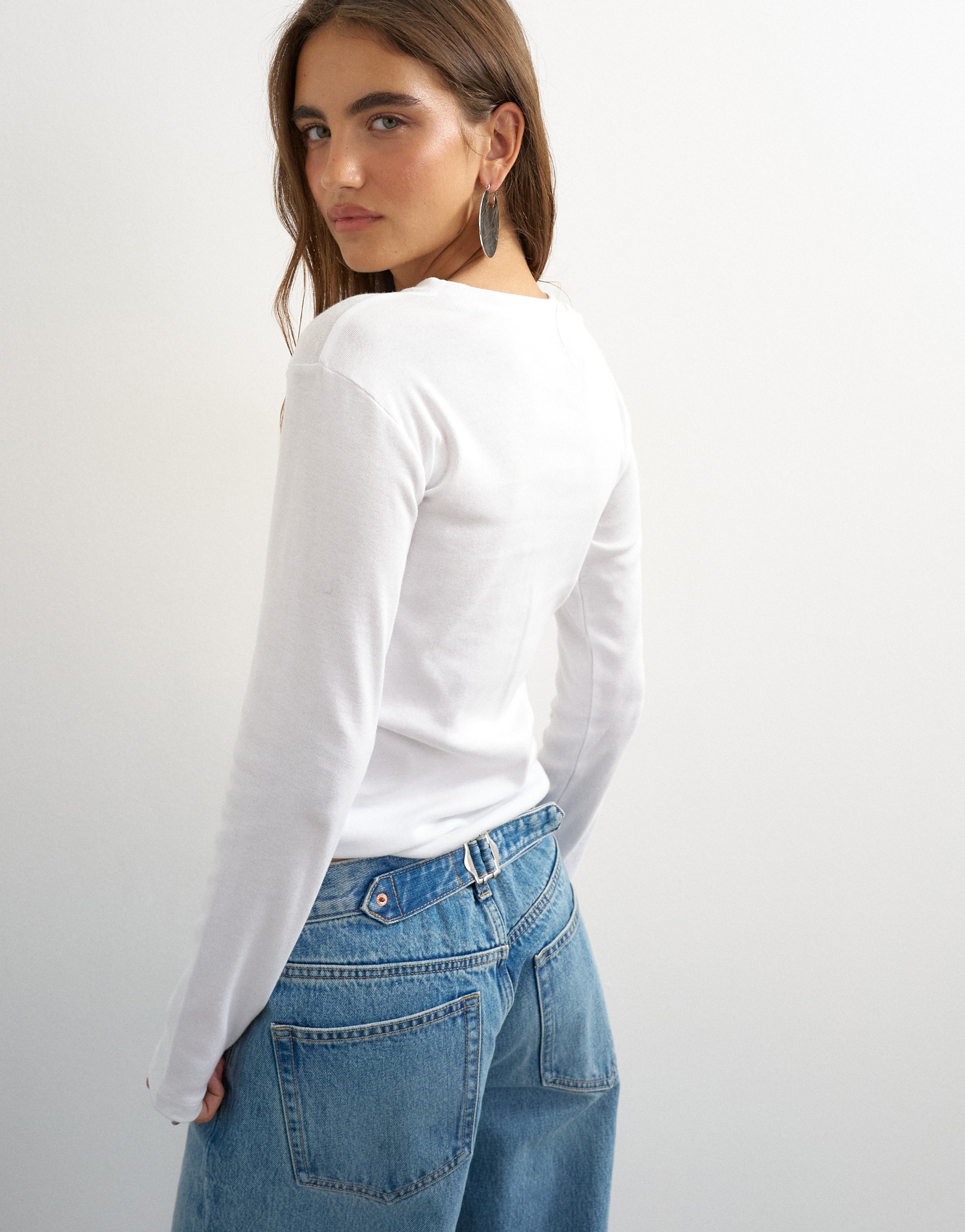TOPSHOP Langarmshirt »TSEVERYDAY LS TOP JRS NOOS« Baumwolle, regular fit