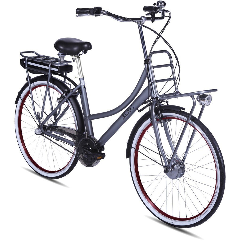 LLobe E-Bike »Rosendaal Lady 15,6 Ah«, 3 Gang, Frontmotor 250 W