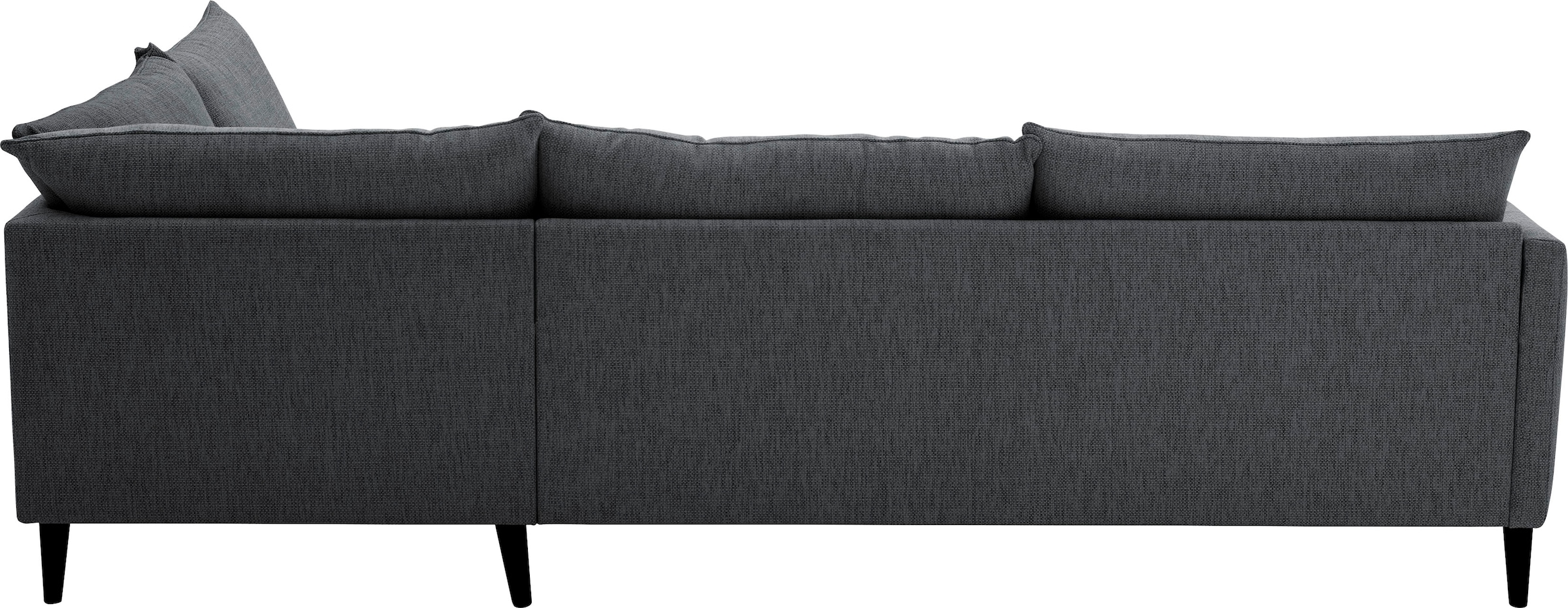 ATLANTIC home collection Ecksofa »Rekvik L-Form«, mit Wellenunterfederung, mit Massivholzfüßen