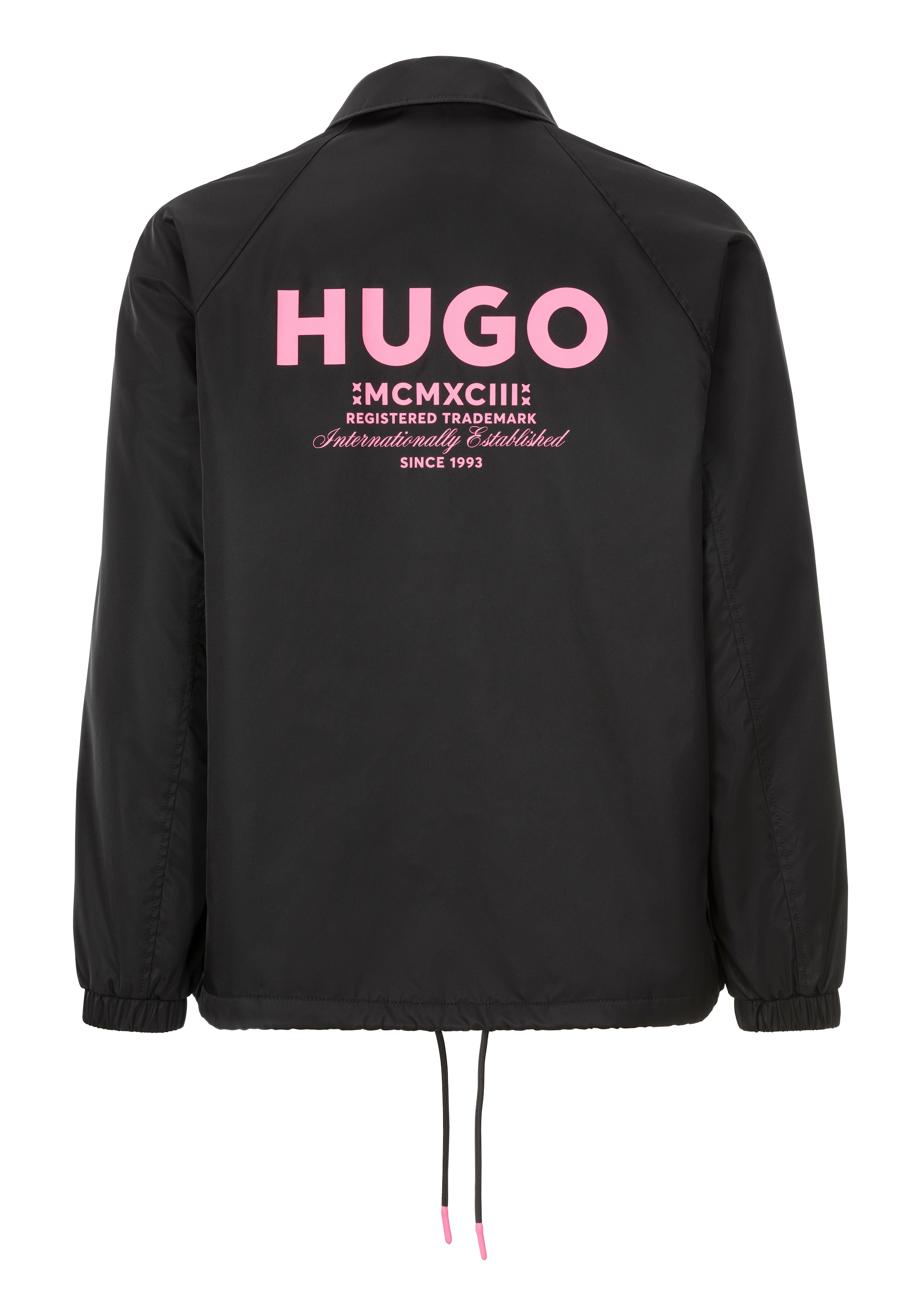 HUGO Blue Funktionsjacke »Biyo2521«, Overshirt mit kontrastfarbenen Druck
