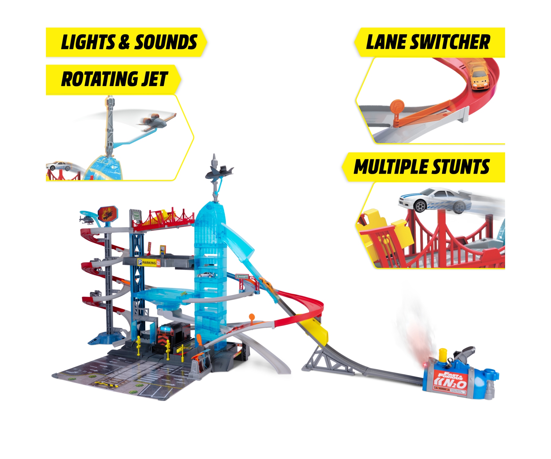 Dickie Toys Spiel-Parkgarage »Fast & Furious Garage Mayhem«