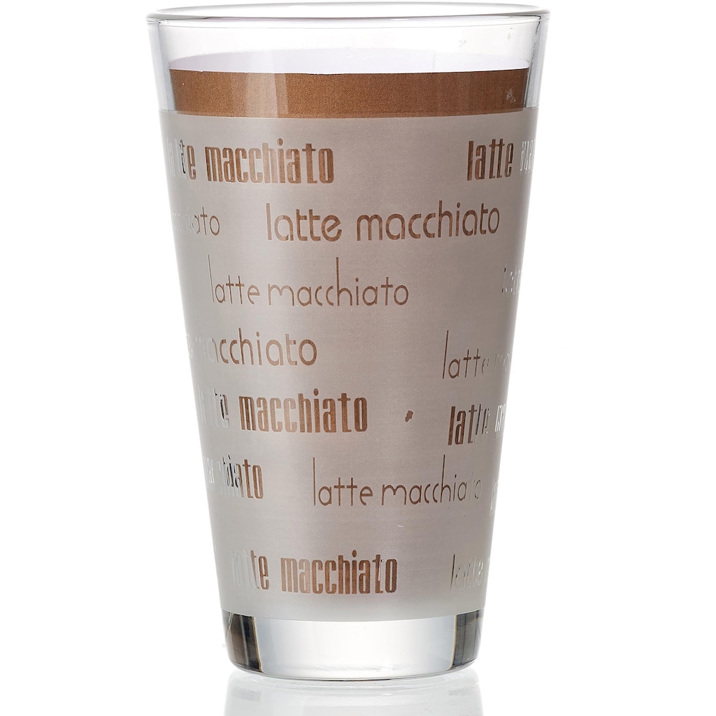 Ritzenhoff & Breker Latte-Macchiato-Glas »Chicco«, (Set, 4 tlg., (4 Becher)